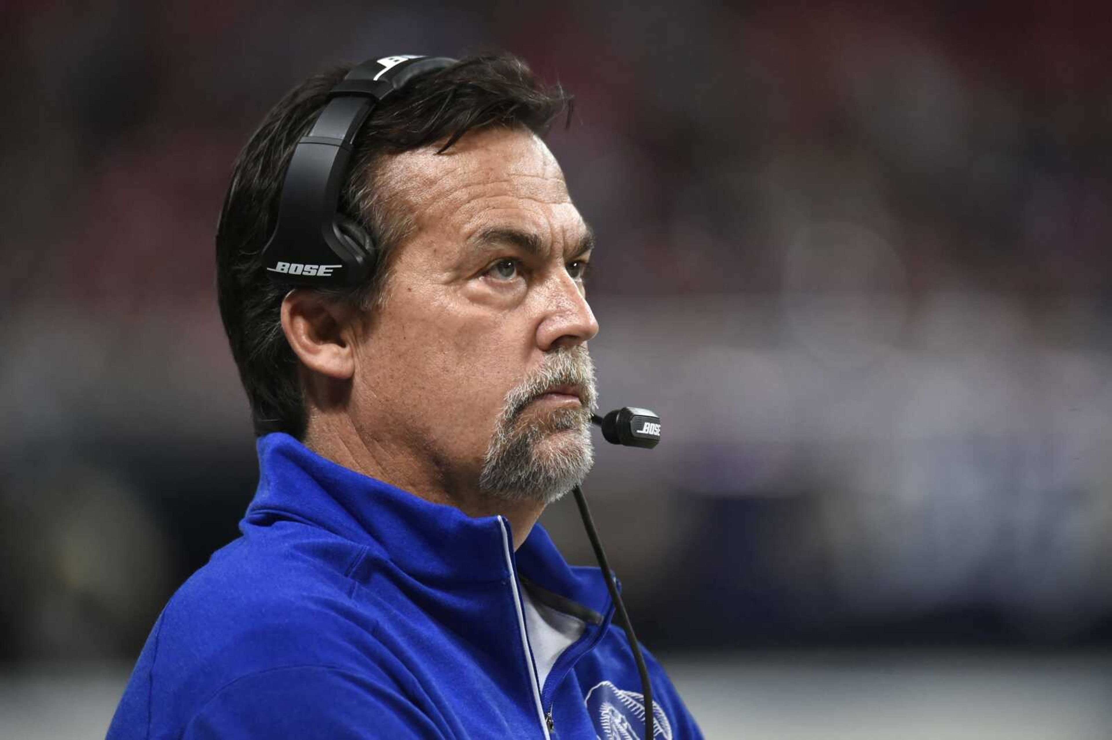 Rams coach Jeff Fisher, shown watching from the sidelines during a game against the Cardinals last month in St. Louis, is 27-36-1 after four seasons as the team's coach. (L.G. Patterson ~ Associated Press)