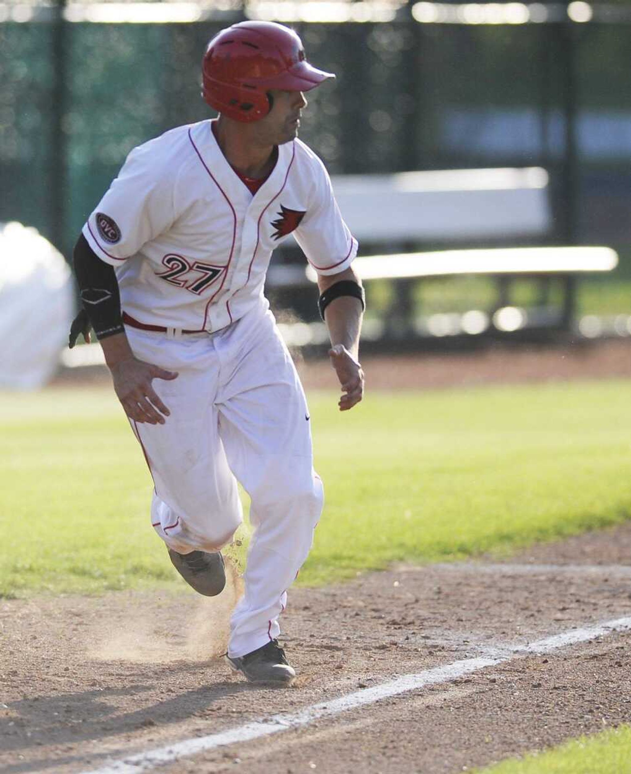 At .332, junior Derek Gibson was one of seven Redhawks who hit better than .300 this season.