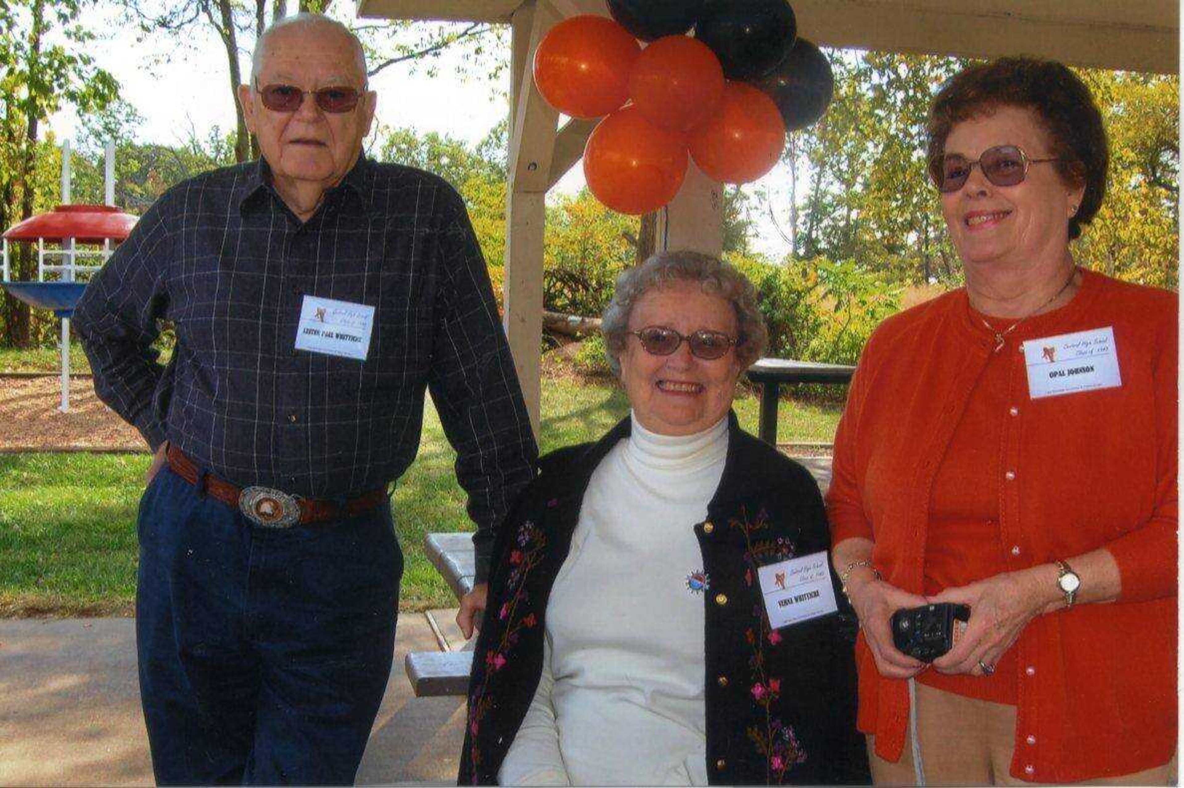 Thirty-eight Central High School graduates from the class of 1943 gathered for their 64th class reunion recently. Festivities were coordinated by Marge Miller Thompson of Cape Girardeau and Virginia Wolters Jones of Jackson and included an open house, dinner party, picnic and Sunday morning breakfast. (Submitted photo)