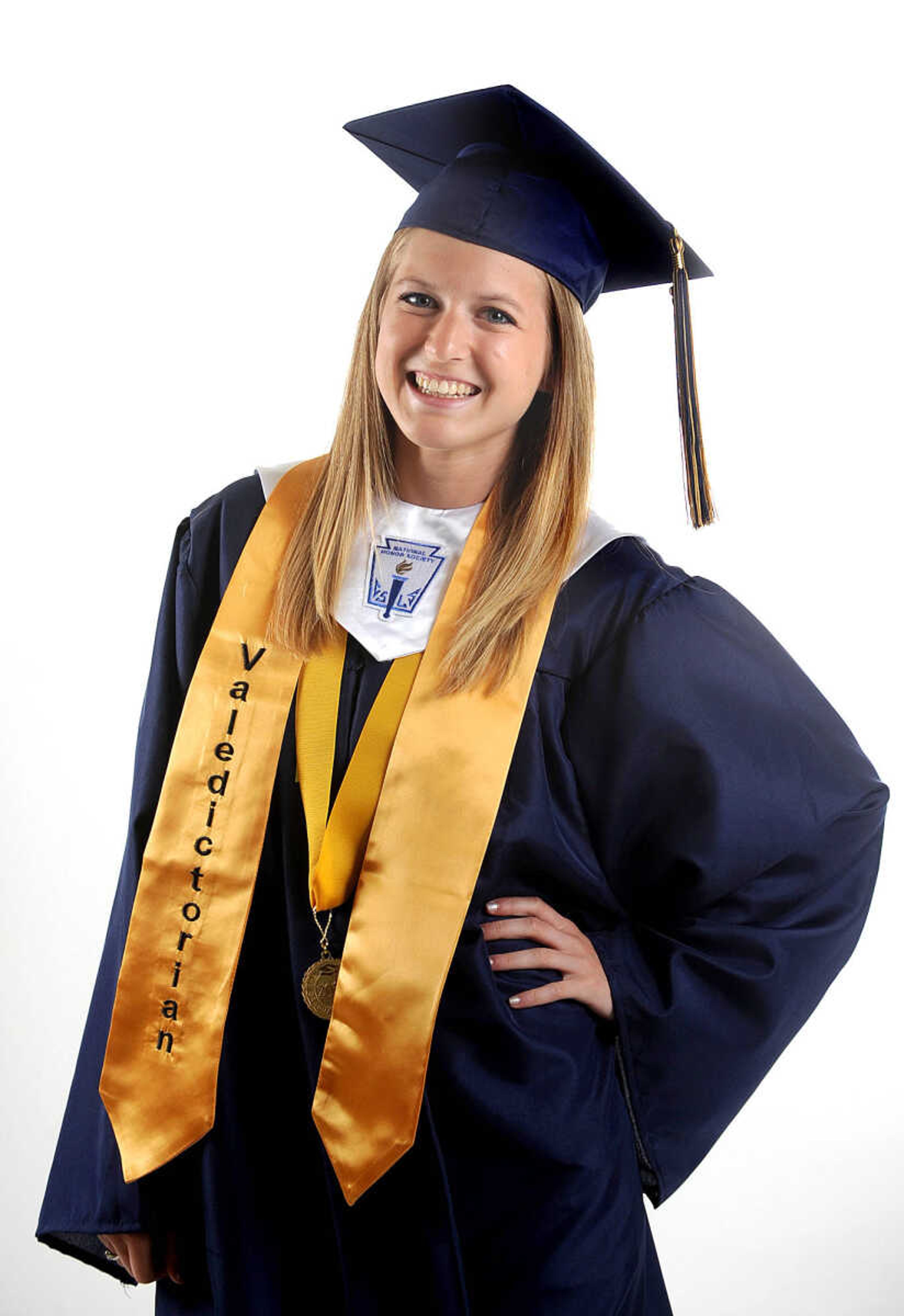 LAURA SIMON ~ lsimon@semissourian.com

2013 Saxony Lutheran High School Co-Valedictorian - Rachael Gruenwald