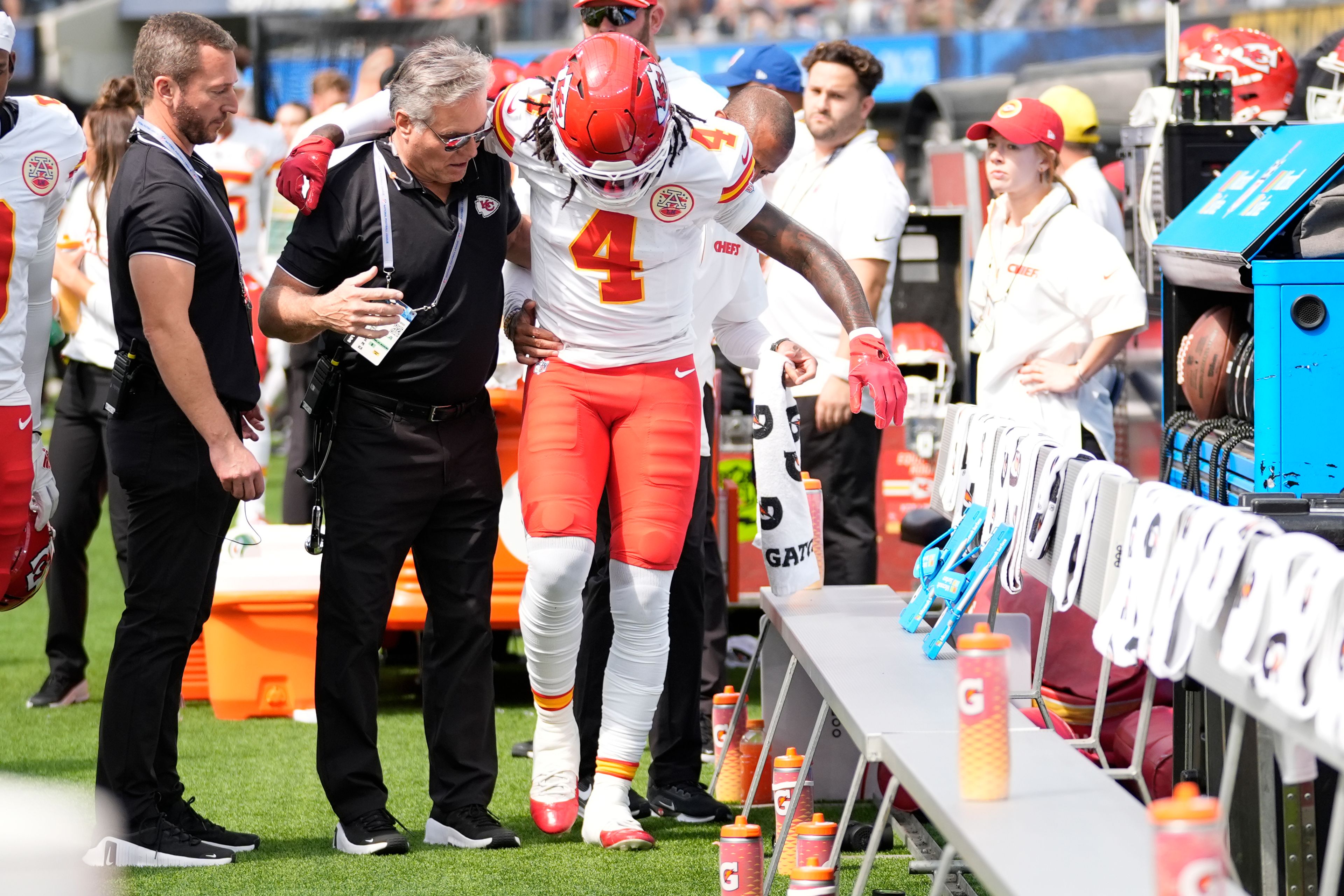 Chiefs keep winning even as they lose star players, with knee injury to Rashee Rice only the latest