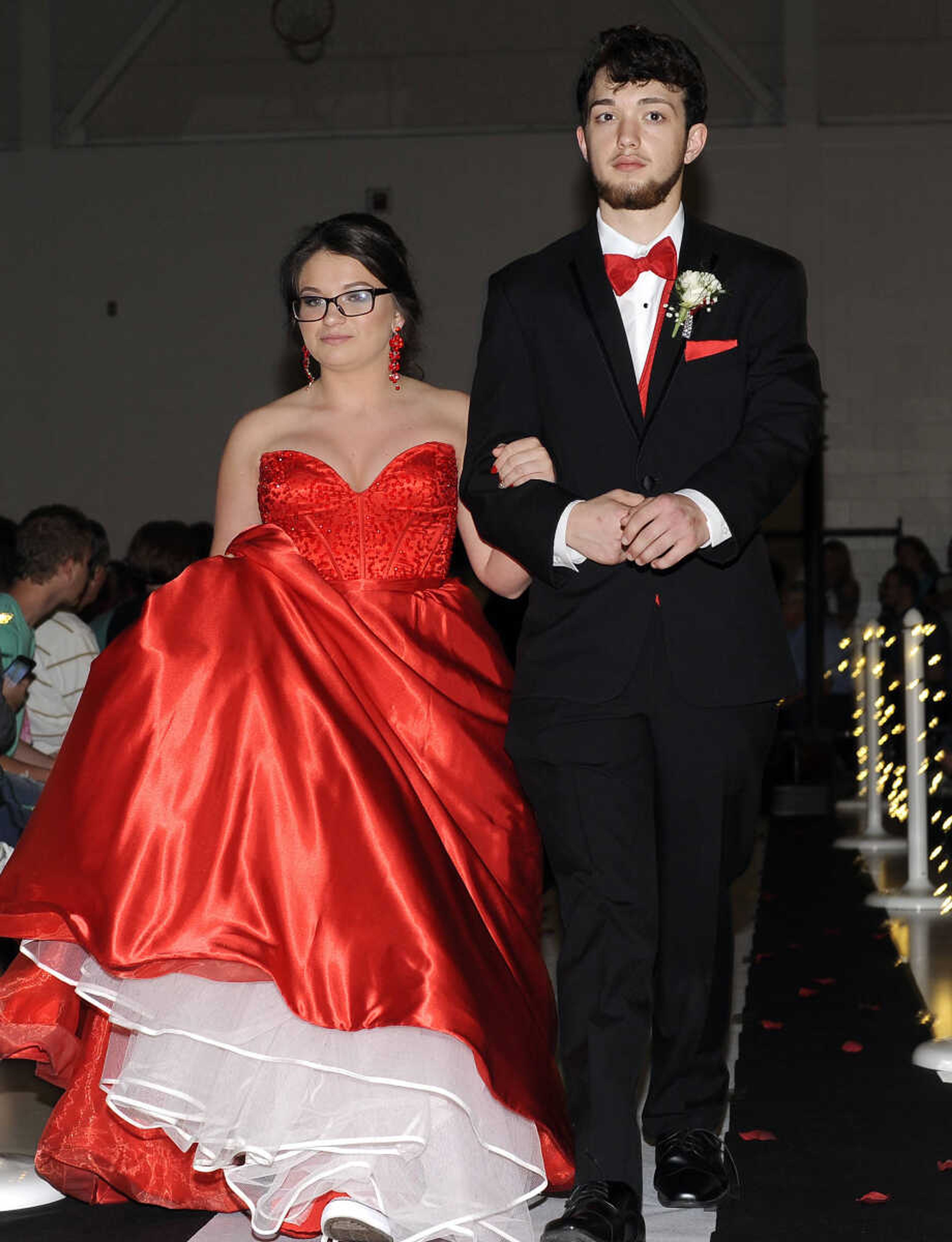 FRED LYNCH ~ flynch@semissourian.com
Kelly High School students enter for their prom, "An Evening Around the World," on Saturday, April 29, 2017 at Kelly High School.