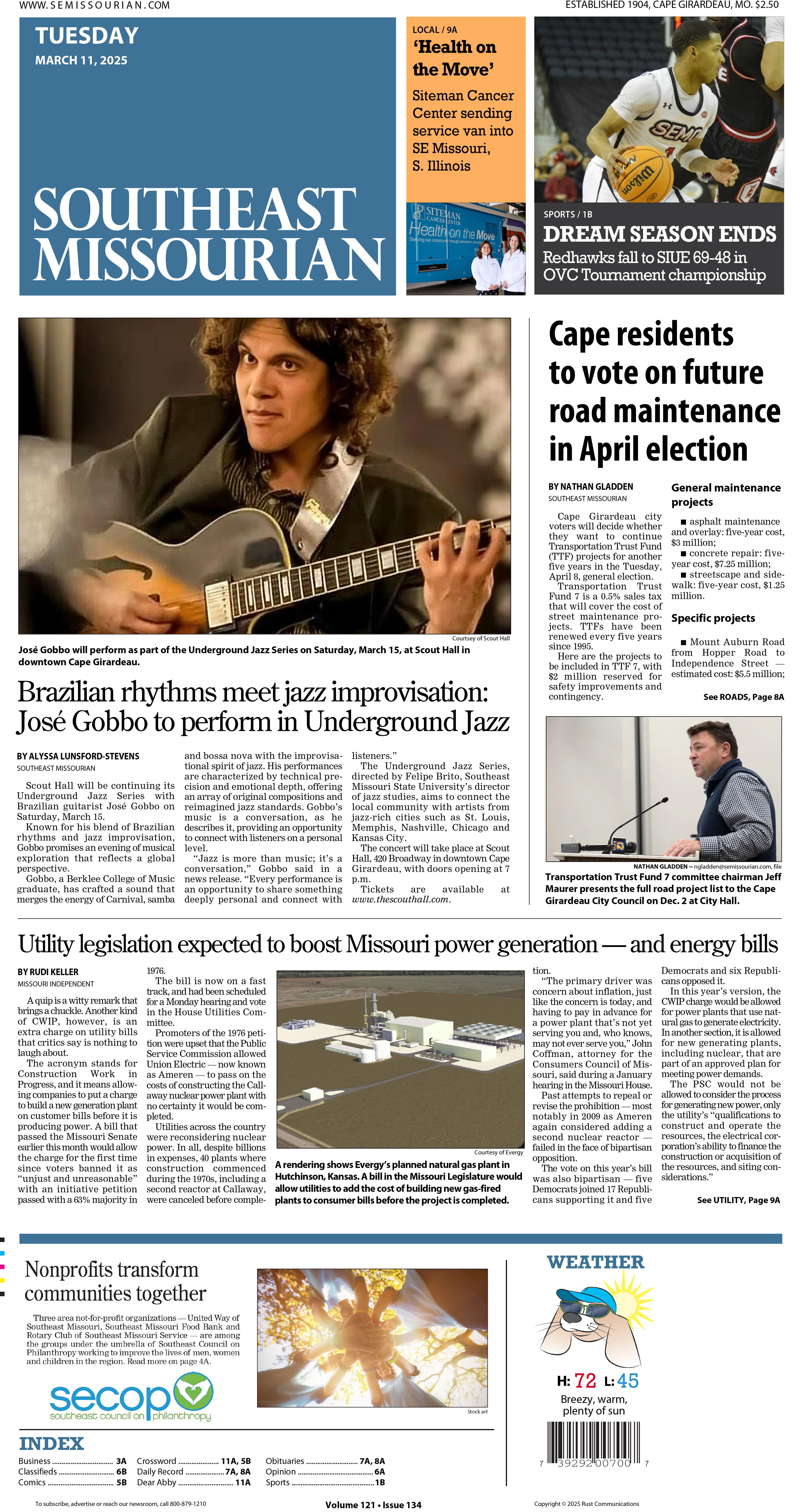 Tuesday, March 11, 2025: E-Edition