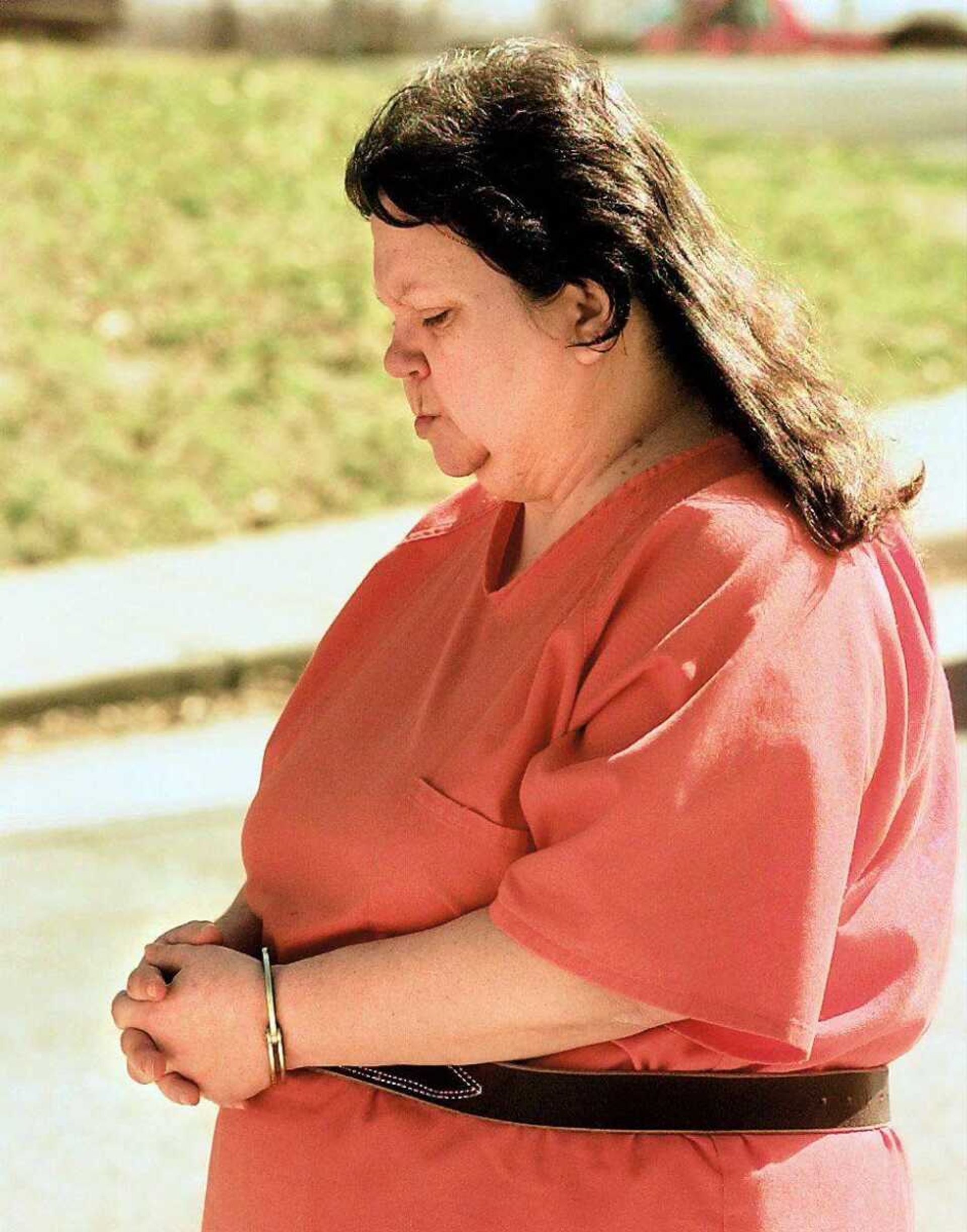 Roberta Burrell, 43, of Cape Girardeau was led to court in Jackson March 1, 1999. (Southeast Missourian file)