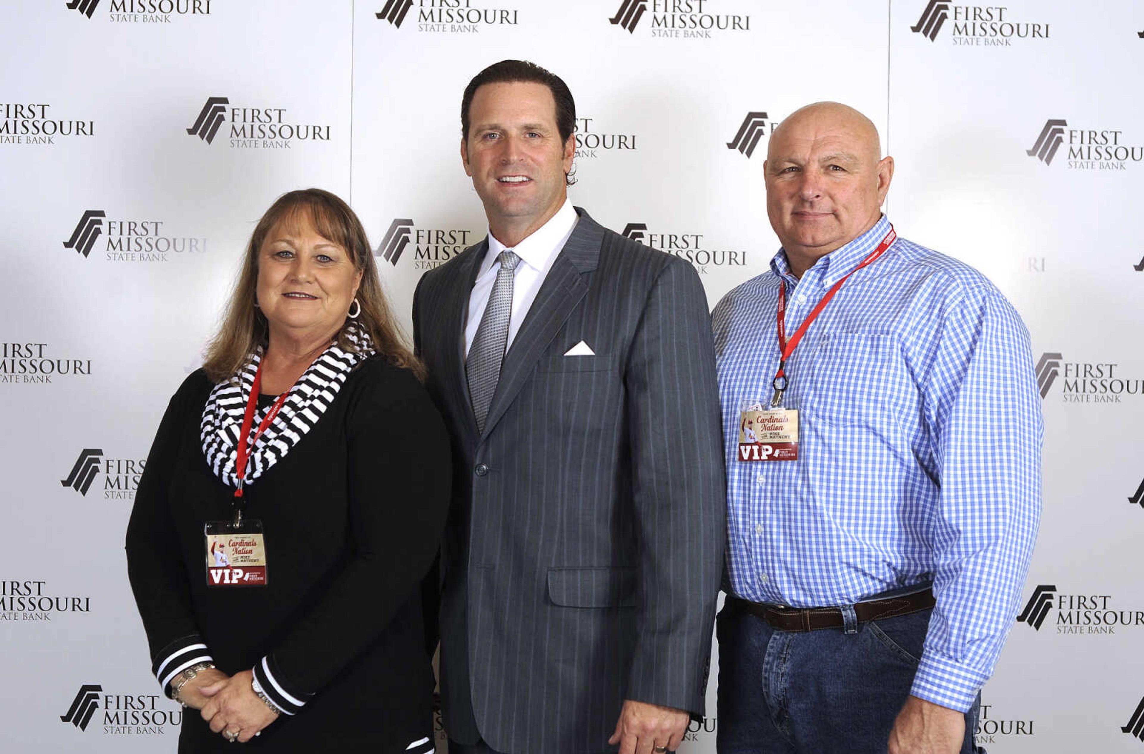 LAURA SIMON ~ lsimon@semissourian.com

Mike Matheny, manager of the St. Louis Cardinals, poses with fans during a VIP reception, Wednesday, Dec. 2, 2015, at Southeast Missouri State University's River Campus. "The State of Cardinals Nation" was presented by First Missouri State Bank.