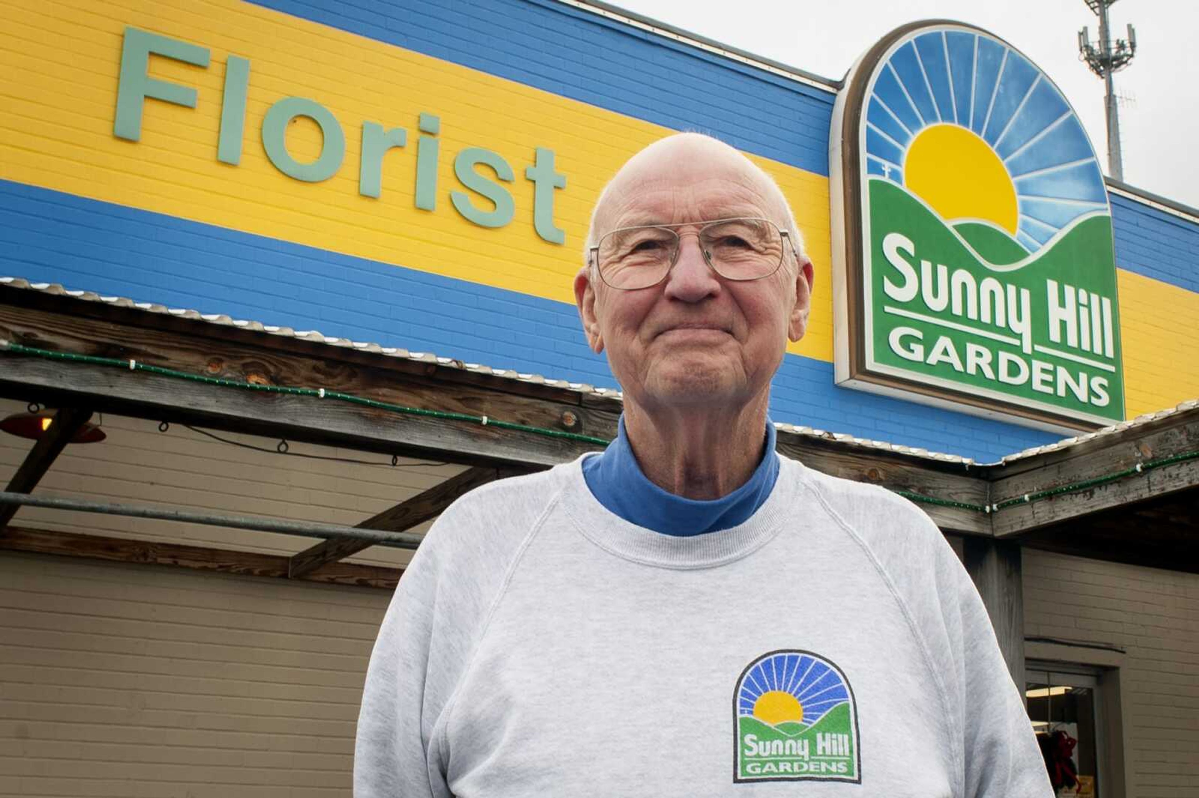 Paul Schnare of Cape Girardeau poses for a portrait Dec. 17 at Sunny Hill Gardens & Florist in Cape Girardeau.