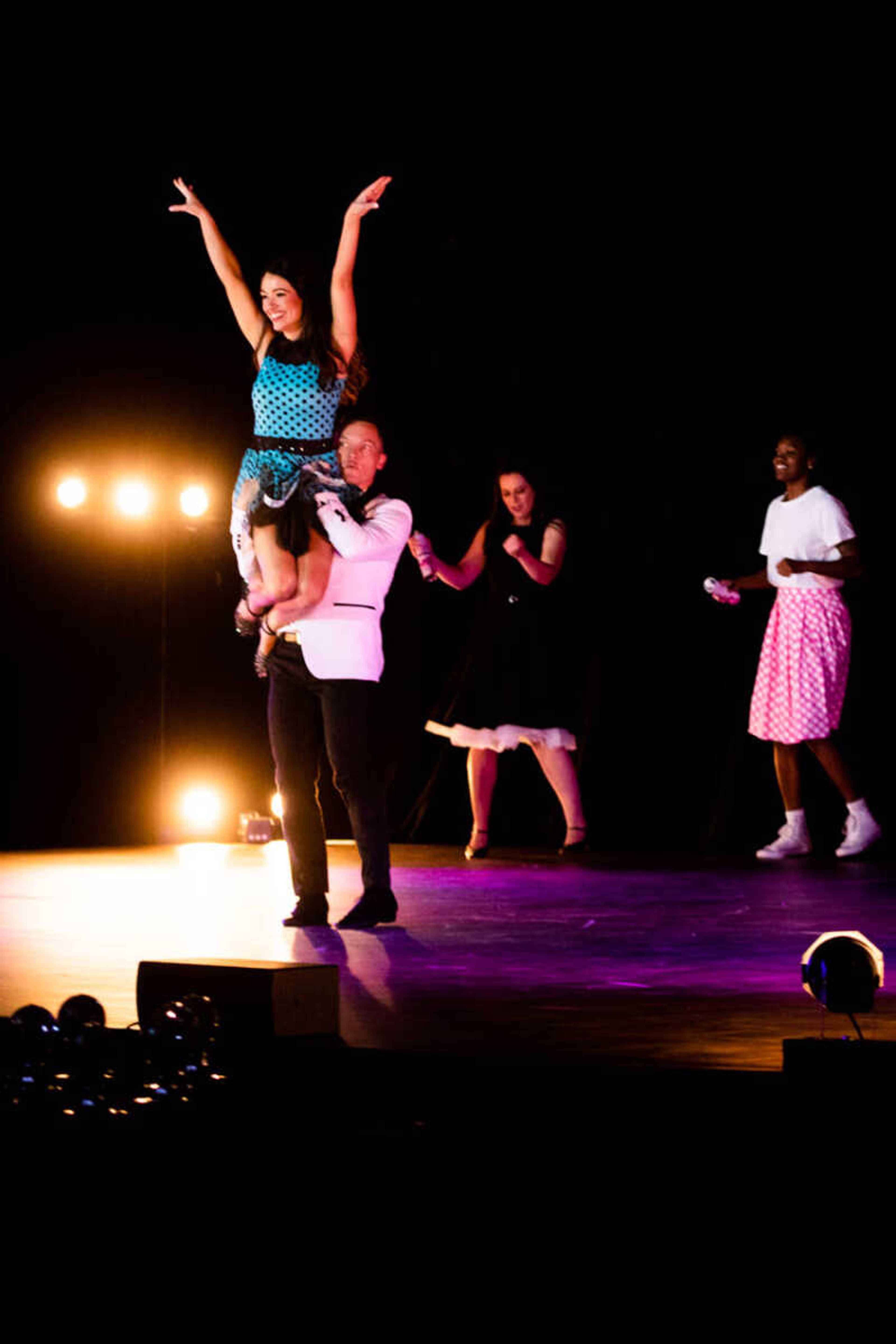 Travis and Mary Niswonger dance at the 2023 Dancing With Show Me Stars event on Saturday, July 29 at the Show Me Center.