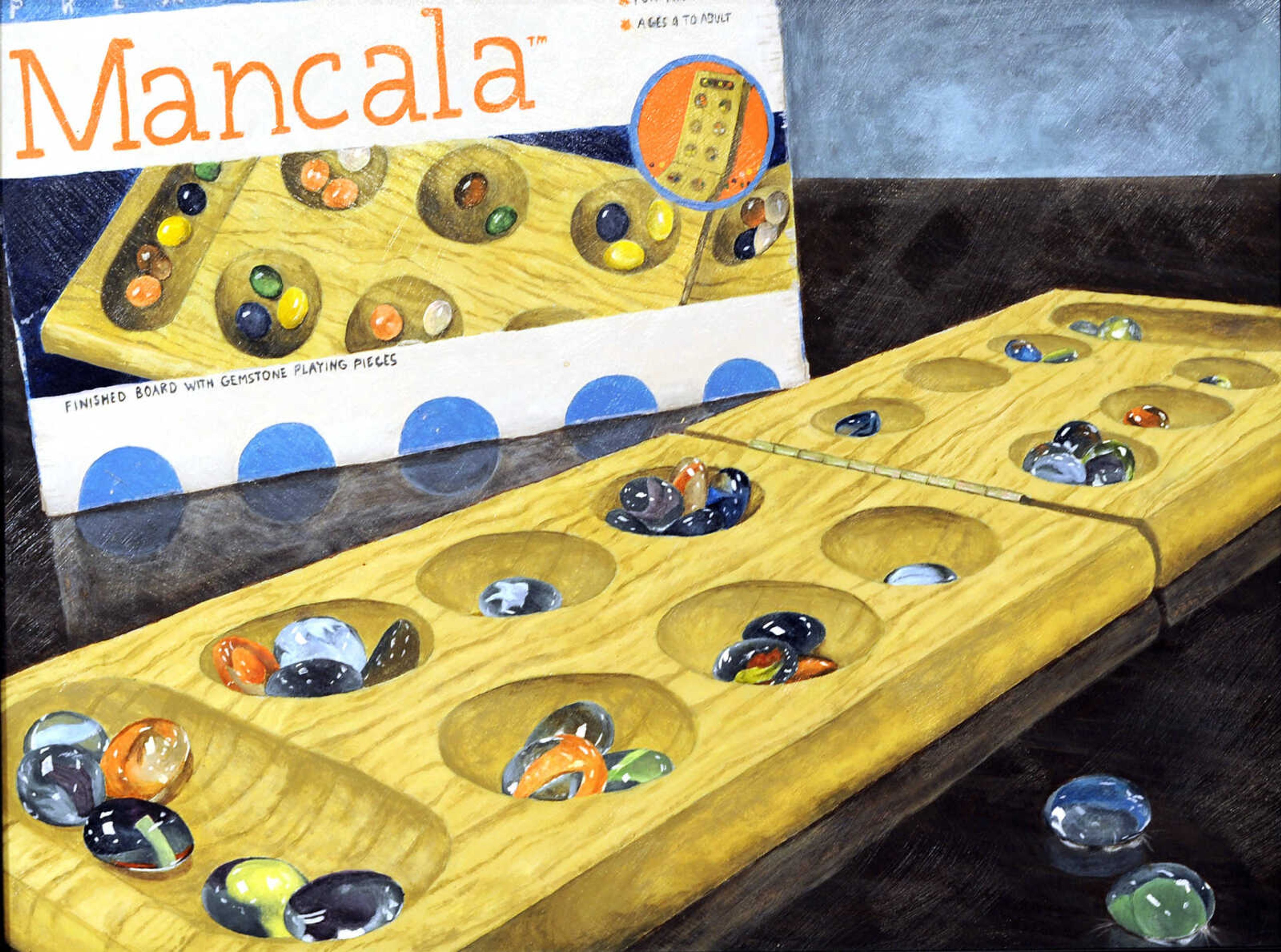 Elizabeth Green, painting, "Mancala," Cape Central