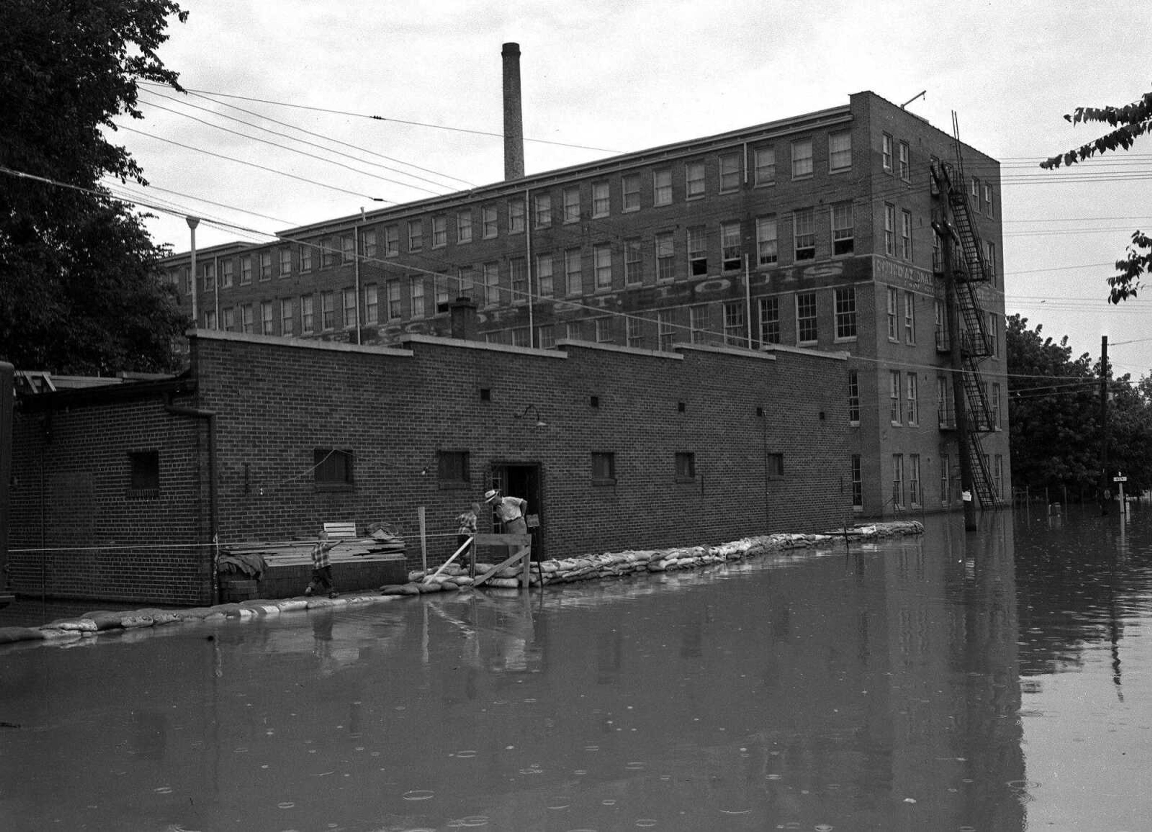 1951 flood at shoe factory