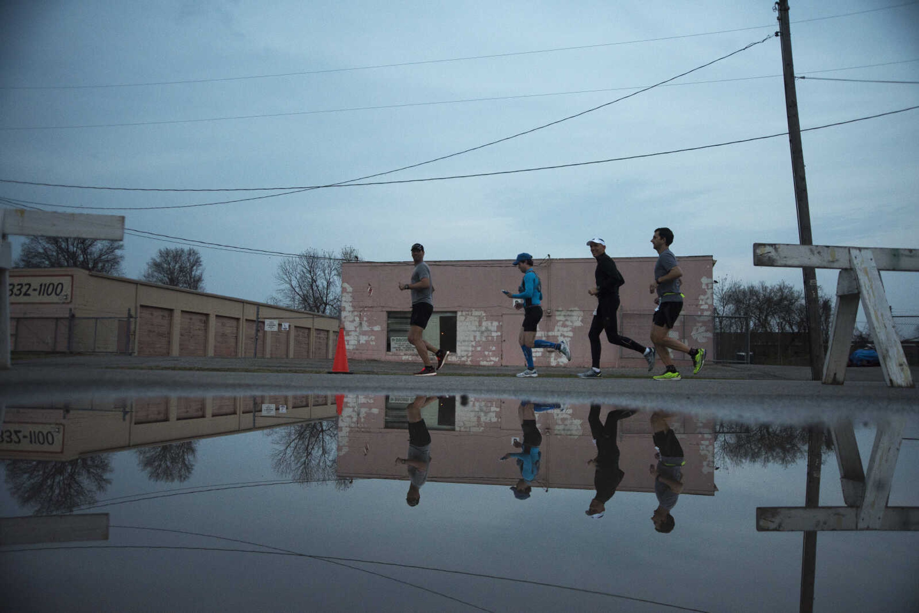 Participants make their way around the 1-mile loop set up at Arena Park for the 8th annual Howard Aslinger Endurance Run on Friday, March 17, 2017 in Cape Girardeau. The event raises money for the Howard L. Aslinger Memorial Scholarship where runners will keep running until they can't anymore with the event starting at 7 p.m. Friday night going for 24 hours until Saturday night.