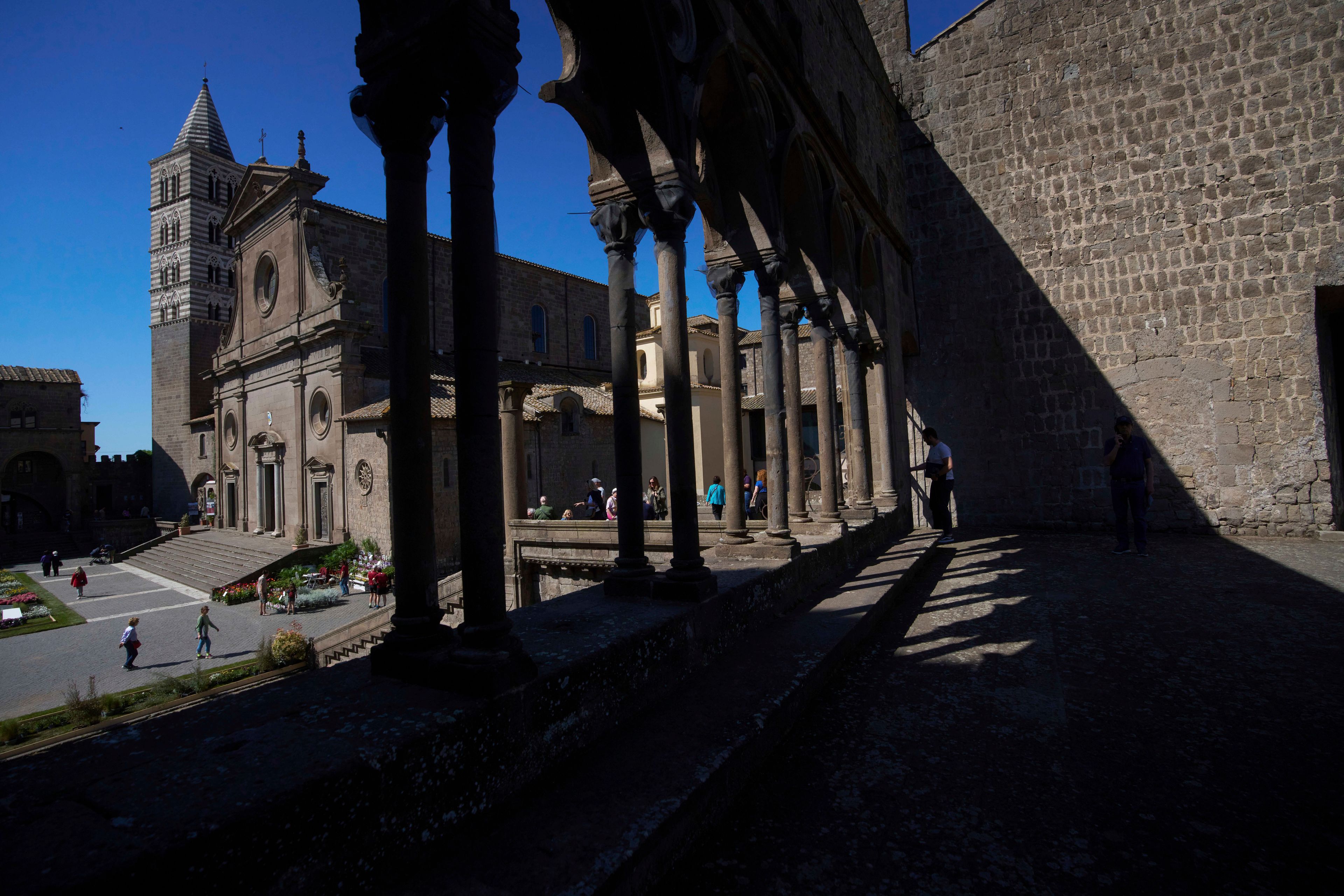 A roofless palace in Italy's Viterbo hosted the first and longest conclave