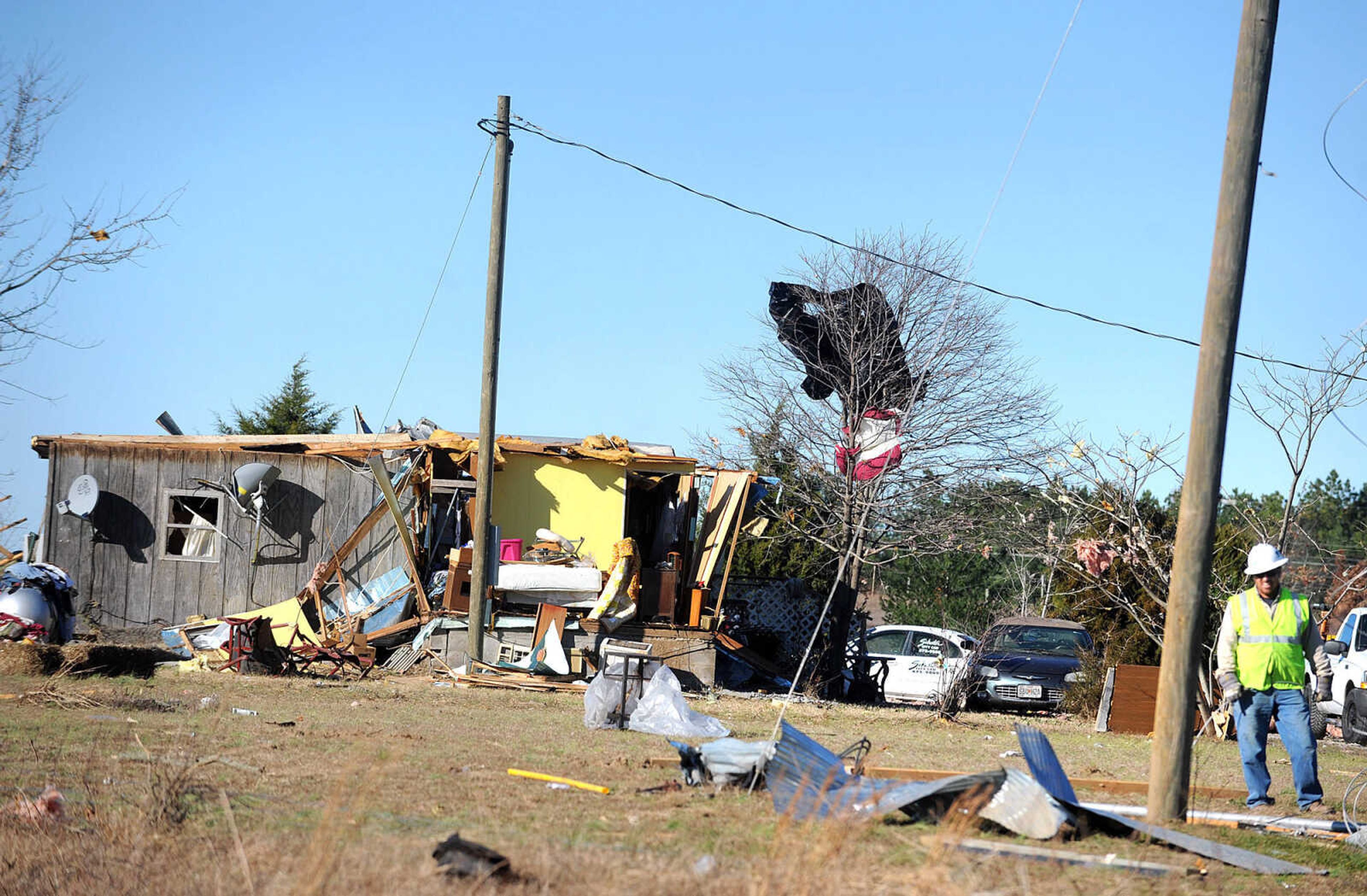 LAURA SIMON ~ lsimon@semissourian.com

Debris and damage from Sunday's severe weather is seen along Scott County Road 507, Monday, Nov. 18, 2013.