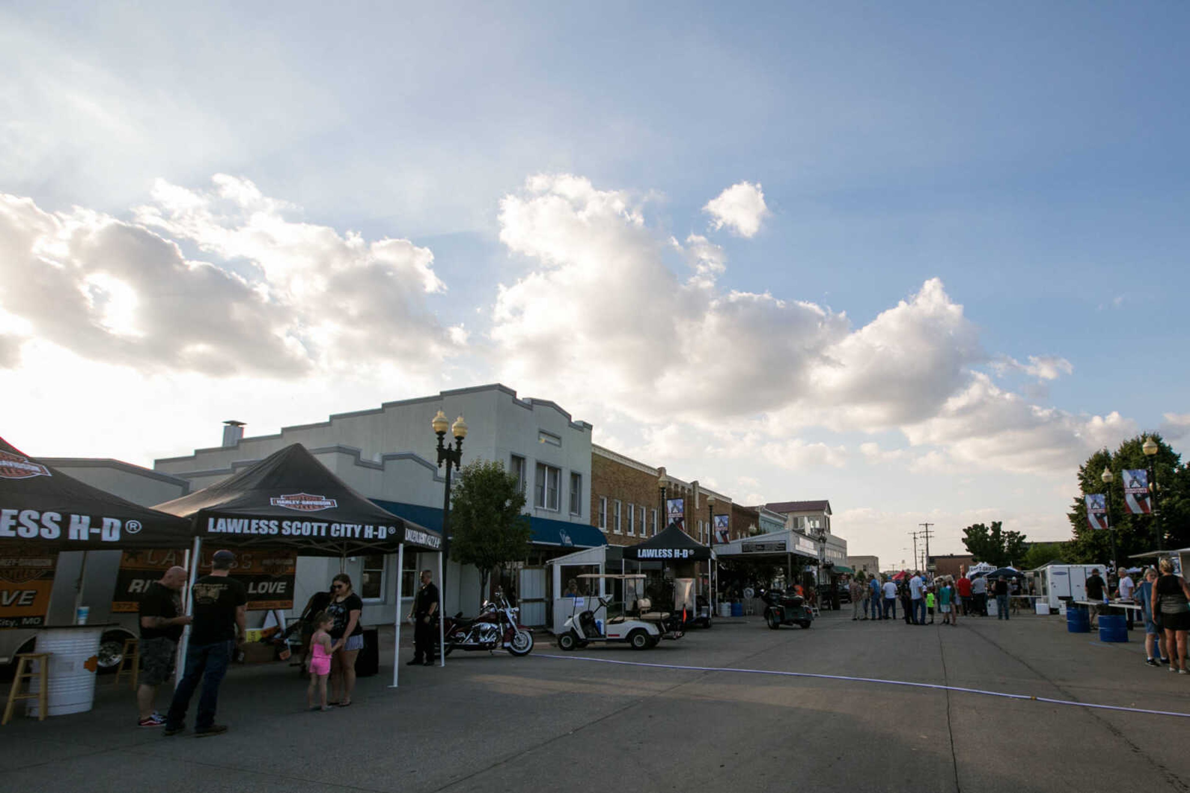 GLENN LANDBERG ~ glandberg@semissourian.com

A crowd starts to gather for the 4th Annual Bikers on the Square Friday, June 17, 2016 in Perryville, Missouri.