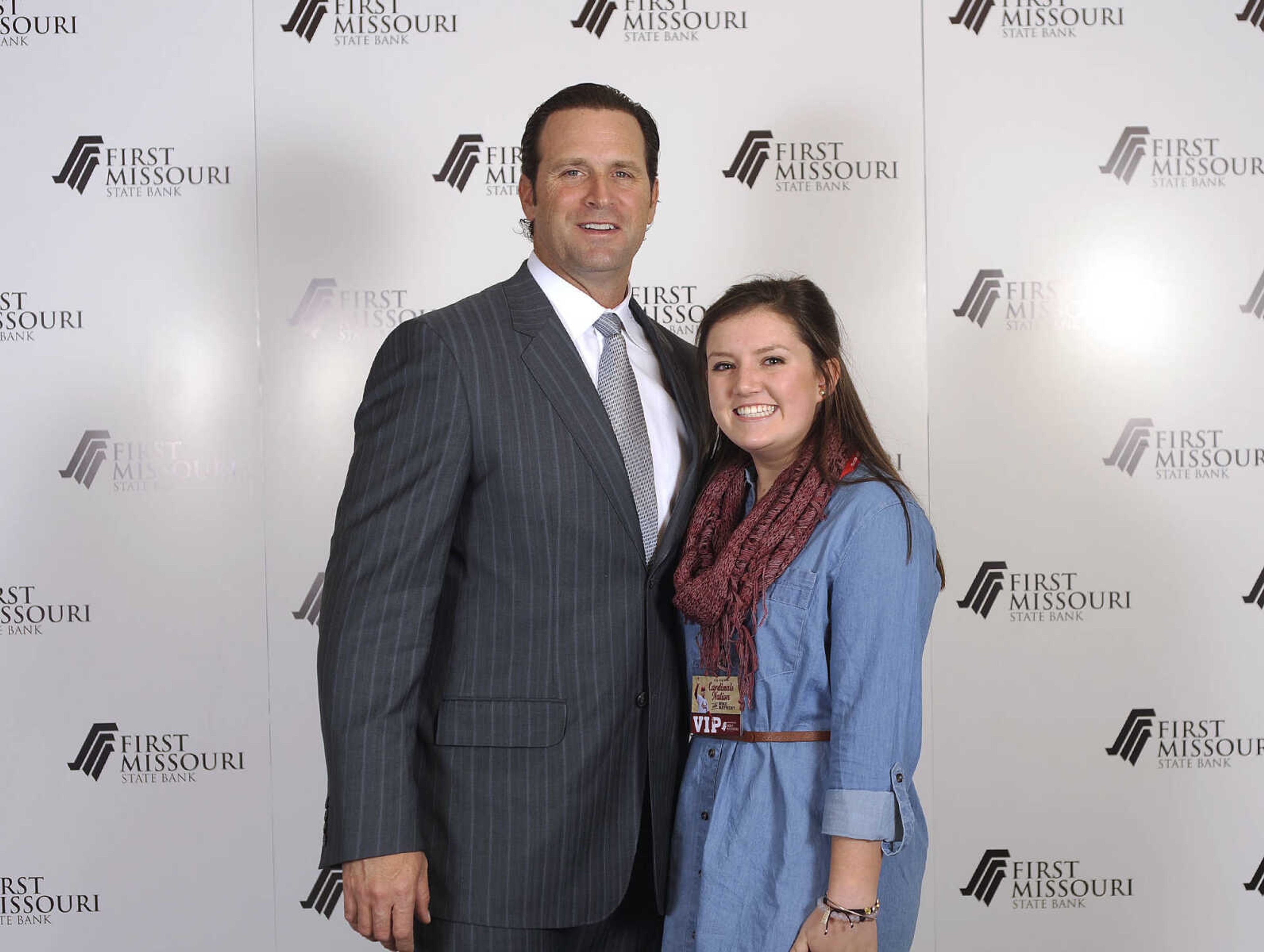 LAURA SIMON ~ lsimon@semissourian.com

Mike Matheny, manager of the St. Louis Cardinals, poses with fans during a VIP reception, Wednesday, Dec. 2, 2015, at Southeast Missouri State University's River Campus. "The State of Cardinals Nation" was presented by First Missouri State Bank.