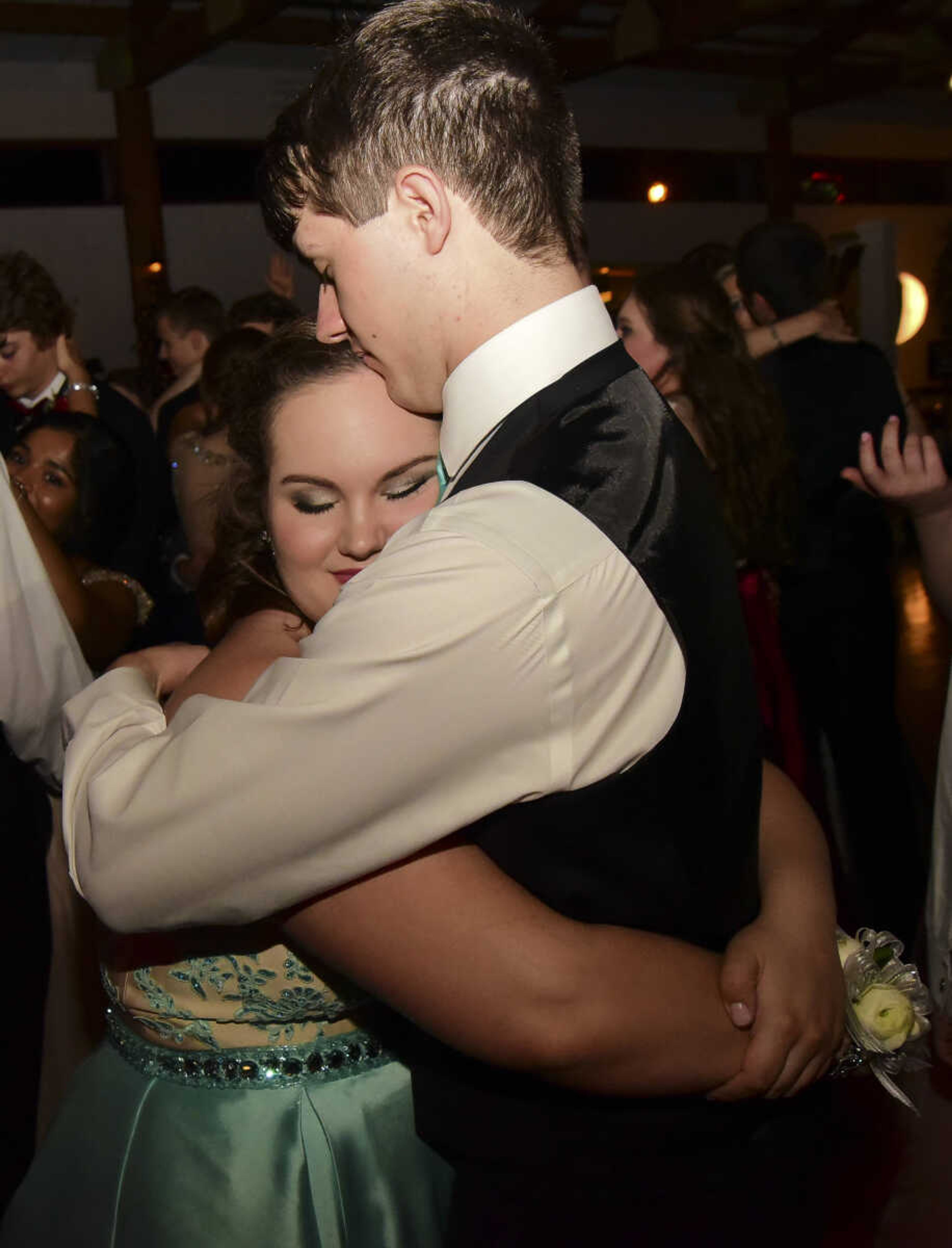 Students enjoy themselves during the Notre Dame prom Friday, May 5, 2017 at the Bavarian Halle in Jackson.