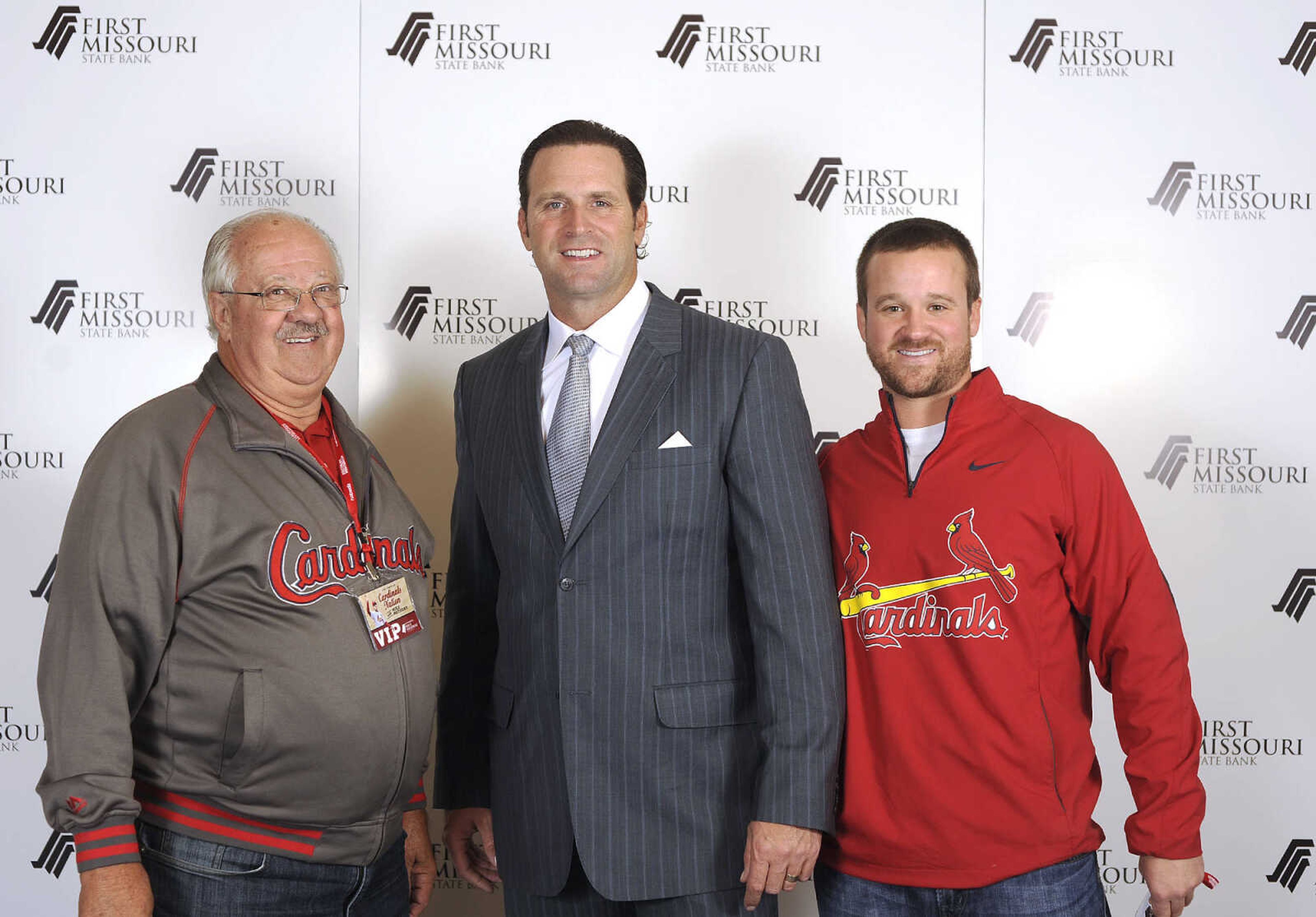 LAURA SIMON ~ lsimon@semissourian.com

Mike Matheny, manager of the St. Louis Cardinals, poses with fans during a VIP reception, Wednesday, Dec. 2, 2015, at Southeast Missouri State University's River Campus. "The State of Cardinals Nation" was presented by First Missouri State Bank.