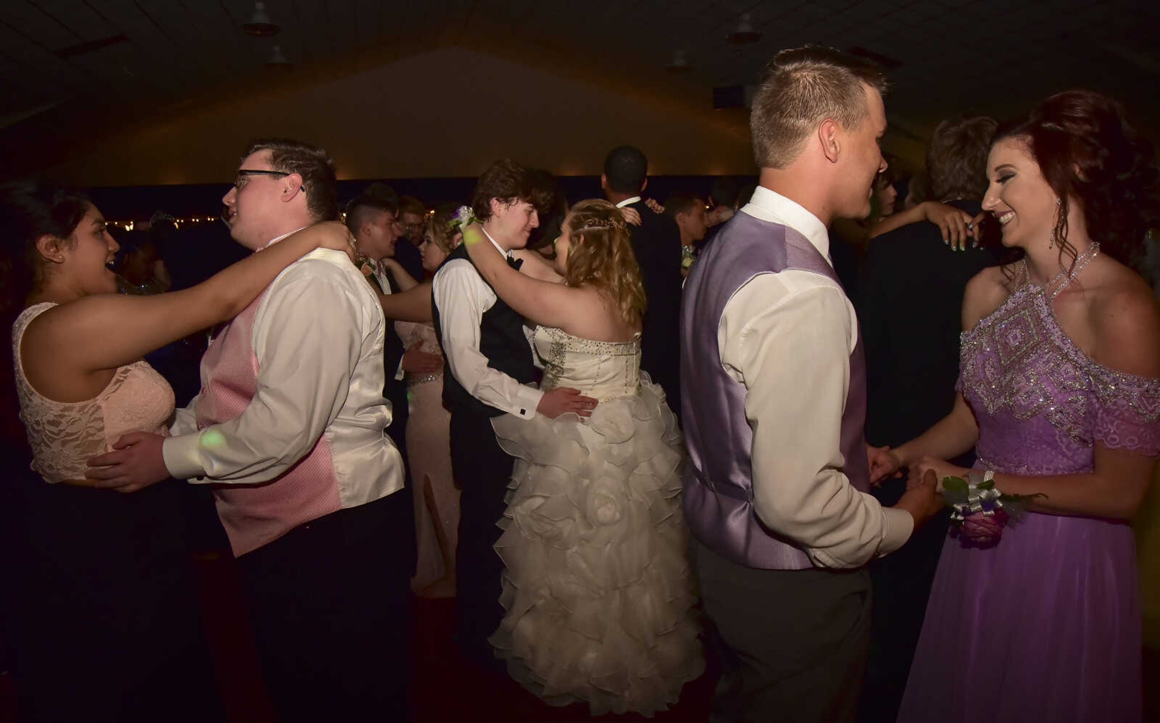 Cape Central students dance during the Cape Girardeau Central prom Saturday, April 29, 2017 at Ray's Plaza Conference Center in Cape Girardeau.