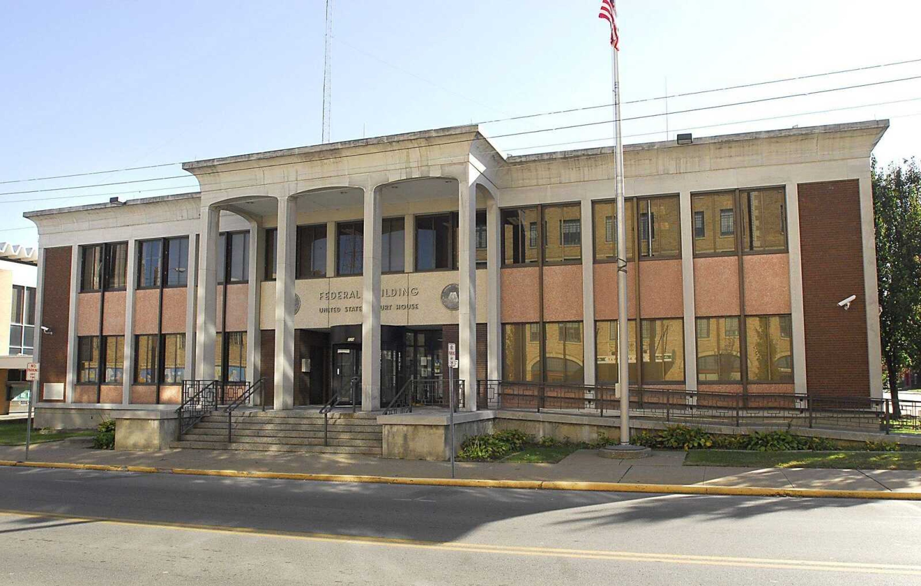 The former federal courthouse building is situated at 339 Broadway in Cape Girardeau. The federal government announced a closing date for the second auction for the building Wednesday, Dec. 29, 2011. (Fred Lynch)