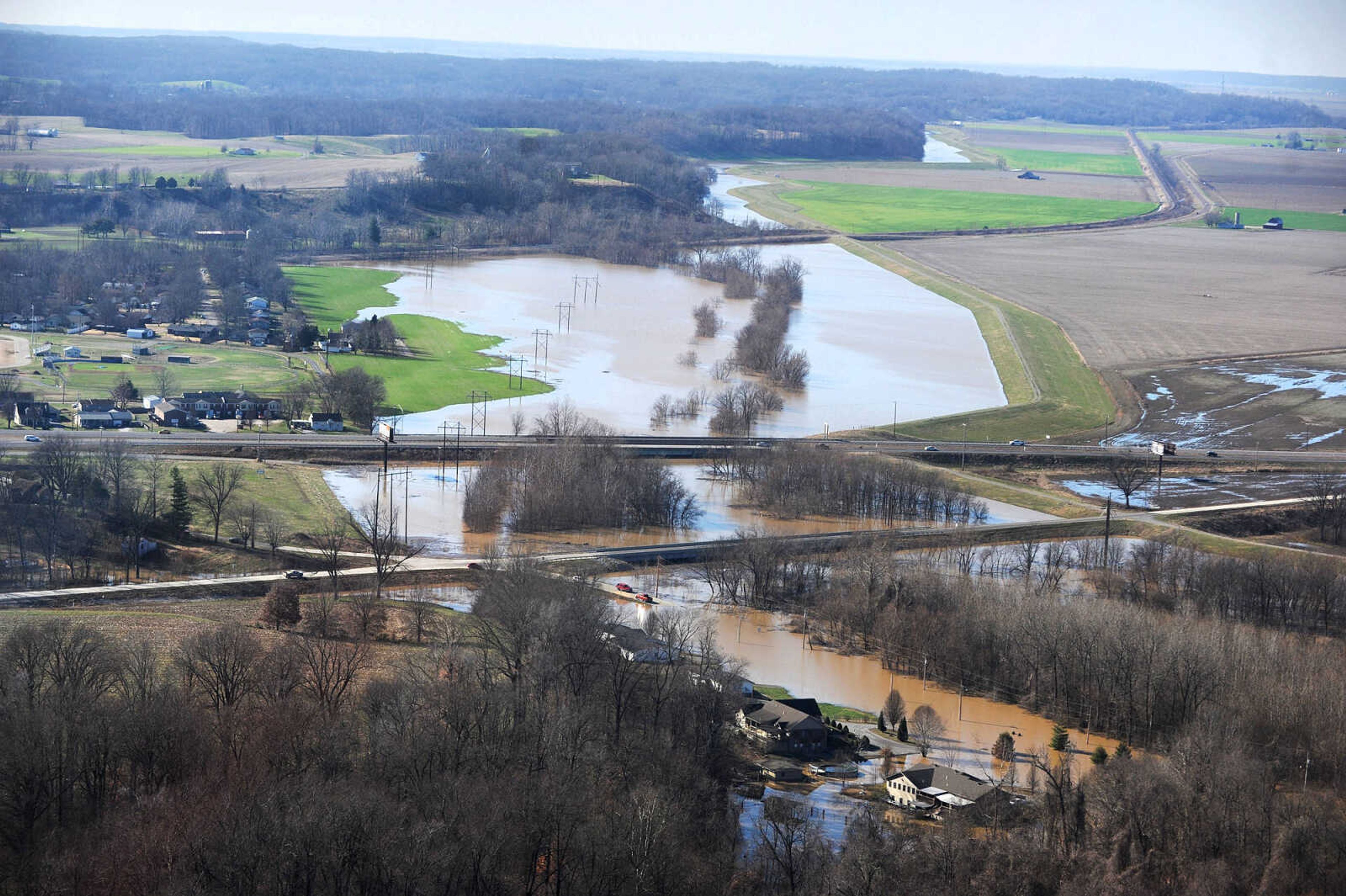 LAURA SIMON ~ lsimon@semissourian.com

Floodwater is seen in Scott City, Saturday, Jan. 2, 2016.