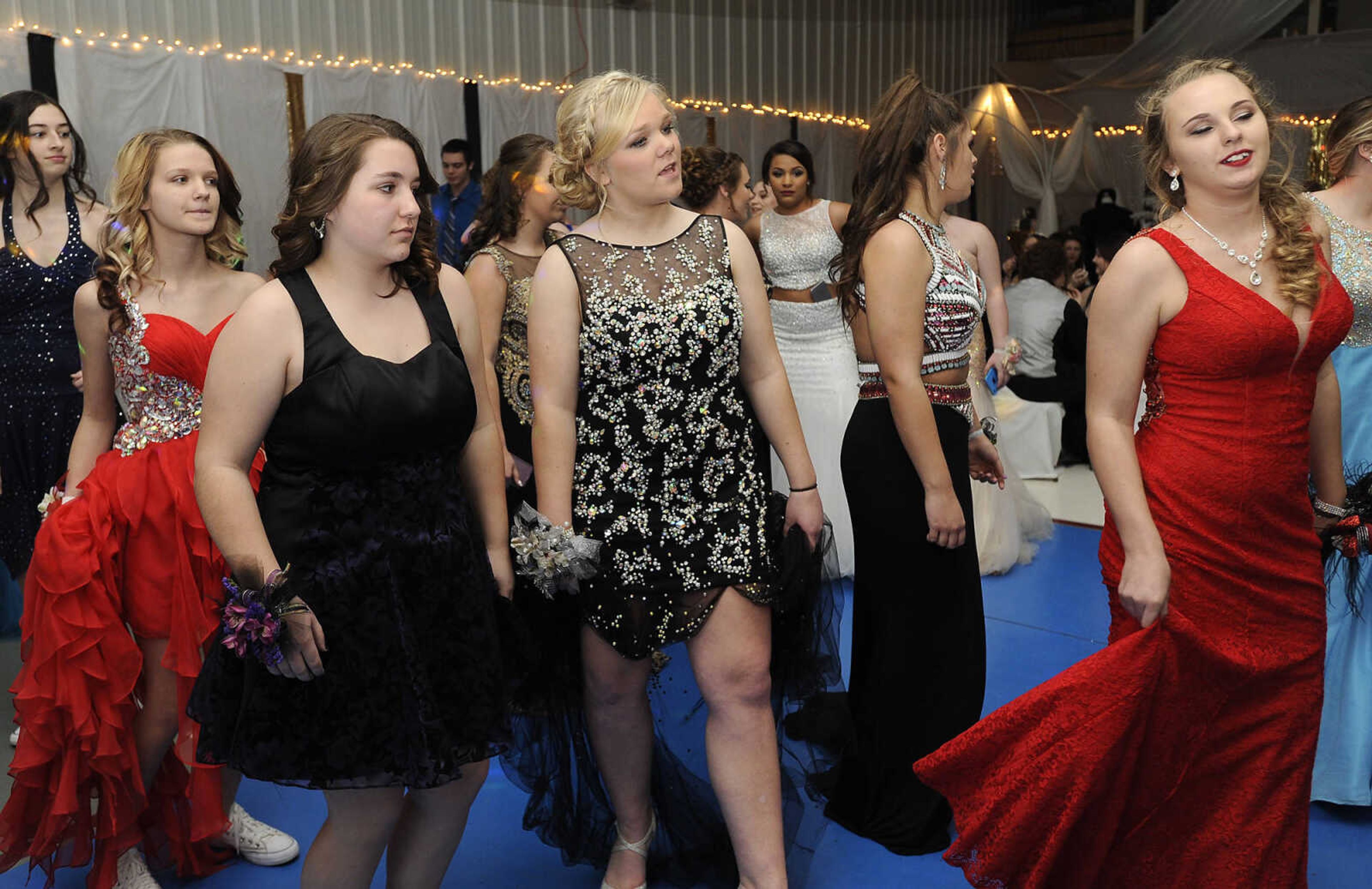 FRED LYNCH ~ flynch@semissourian.com
Delta High School students dance at their prom Saturday, March 18, 2017 in Delta.