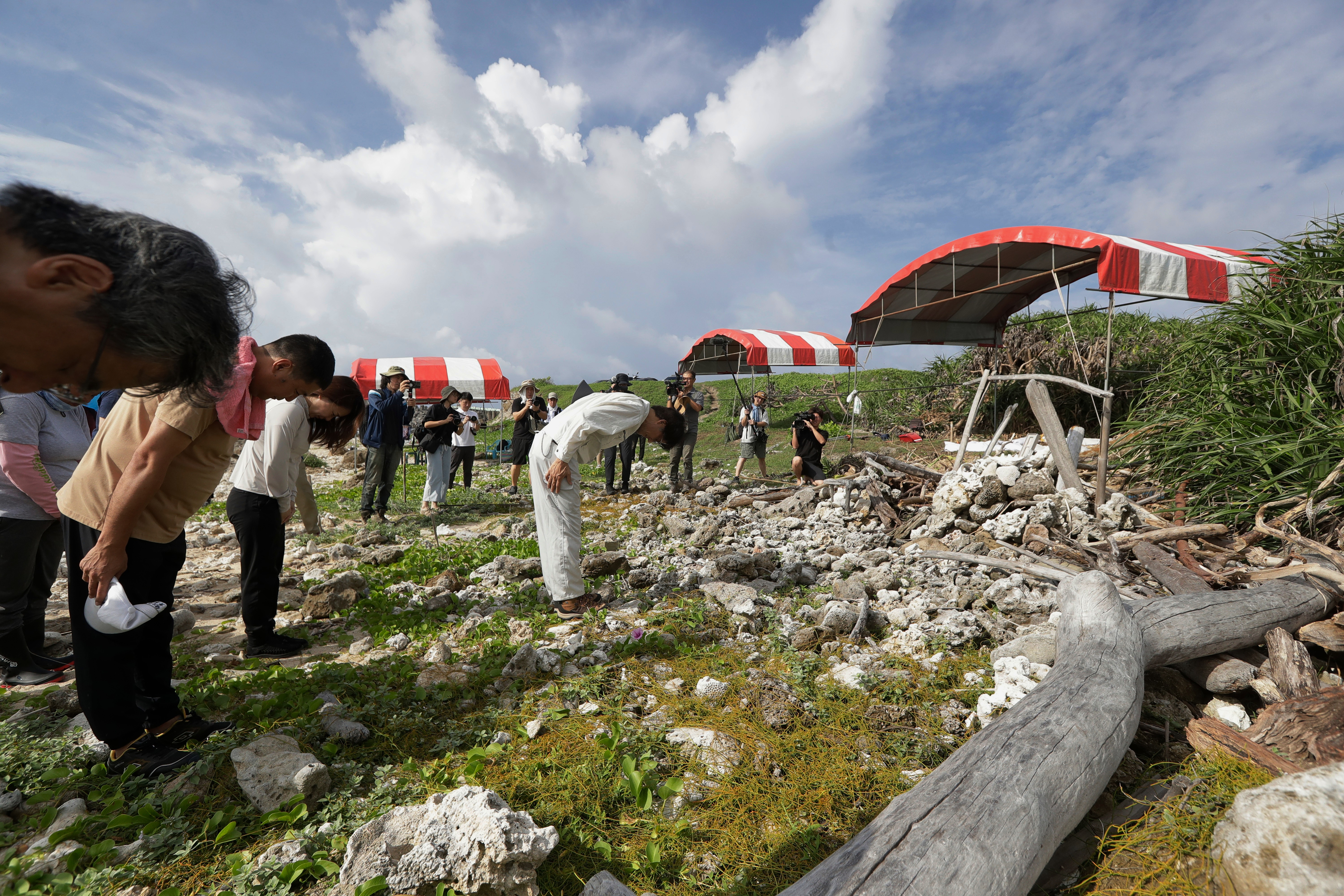 An excavation in Taiwan searches for remains of Japanese sol
