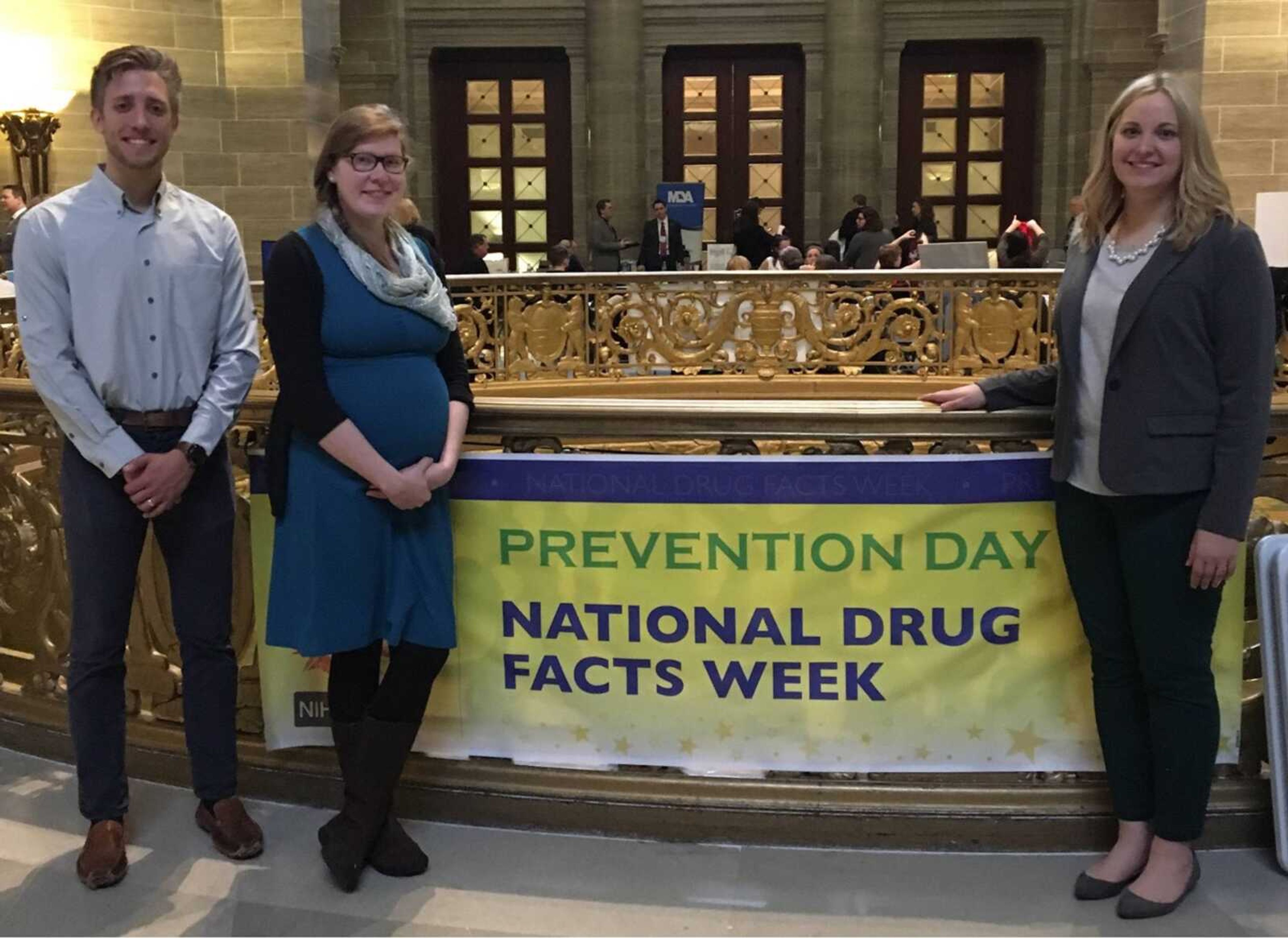 (Pictured left to right) Dakota Conrad, Ashley Lynn, and Blaire Penrod attended Prevention Day at the Capitol on behalf of the RSC.