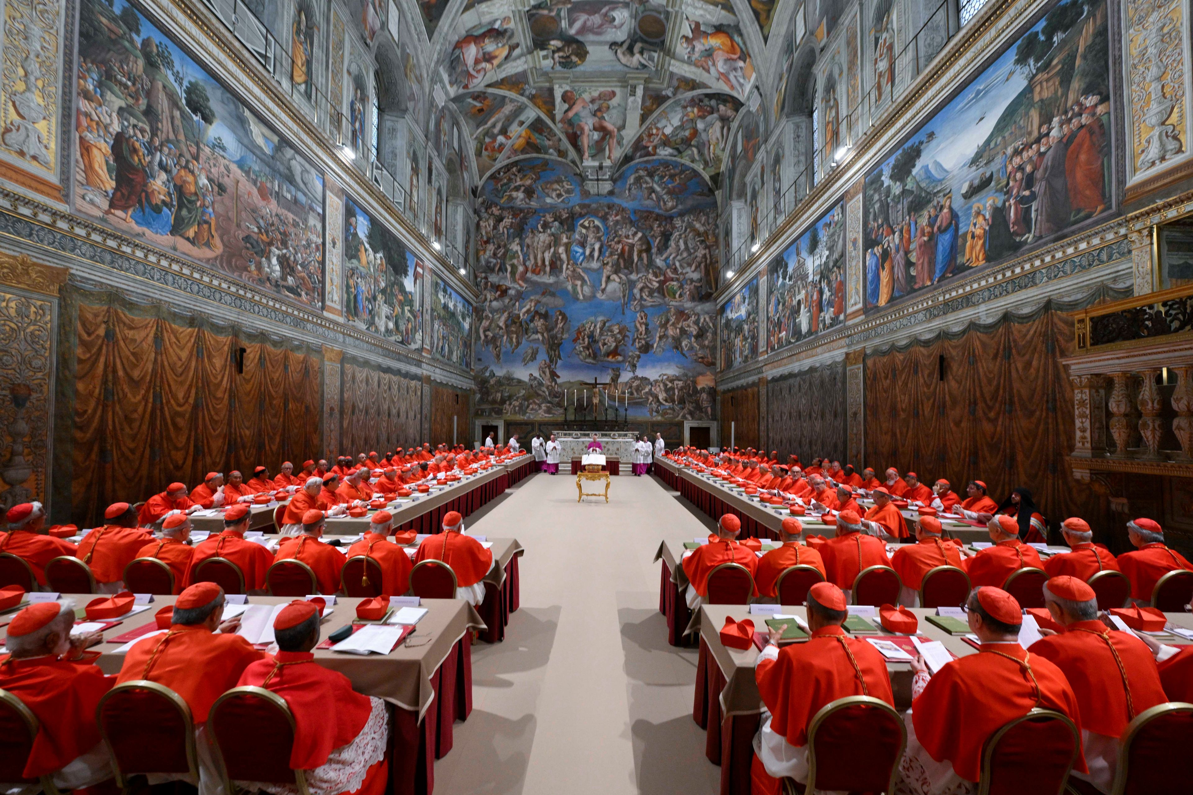 The Latest: Cardinals vote in the Vatican for a second day to elect a new pope