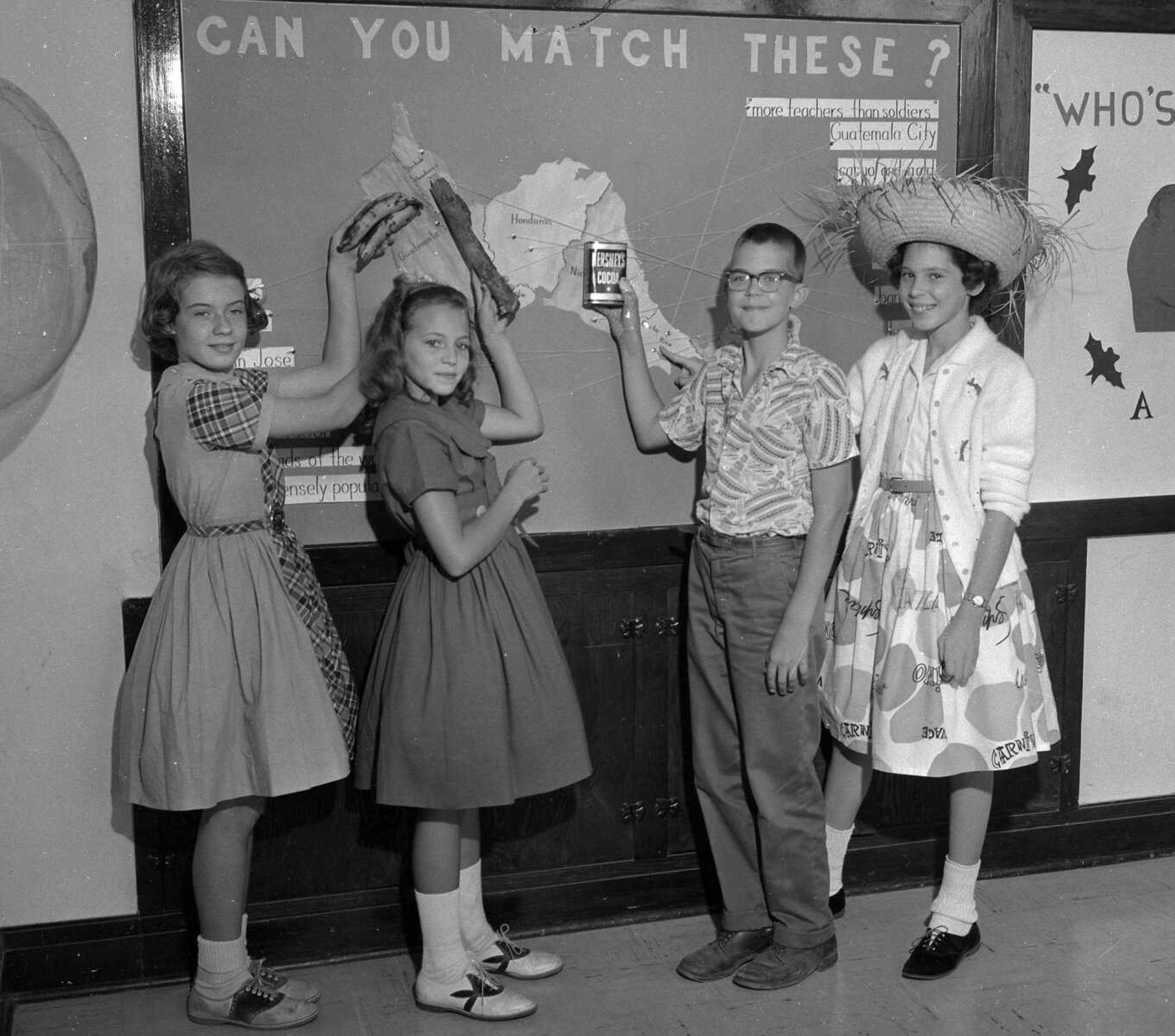 The lesson for these children seems to be matching products to their place of origin. If you can provide information about this image, contact librarian Sharon Sanders at ssanders@semissourian.com.