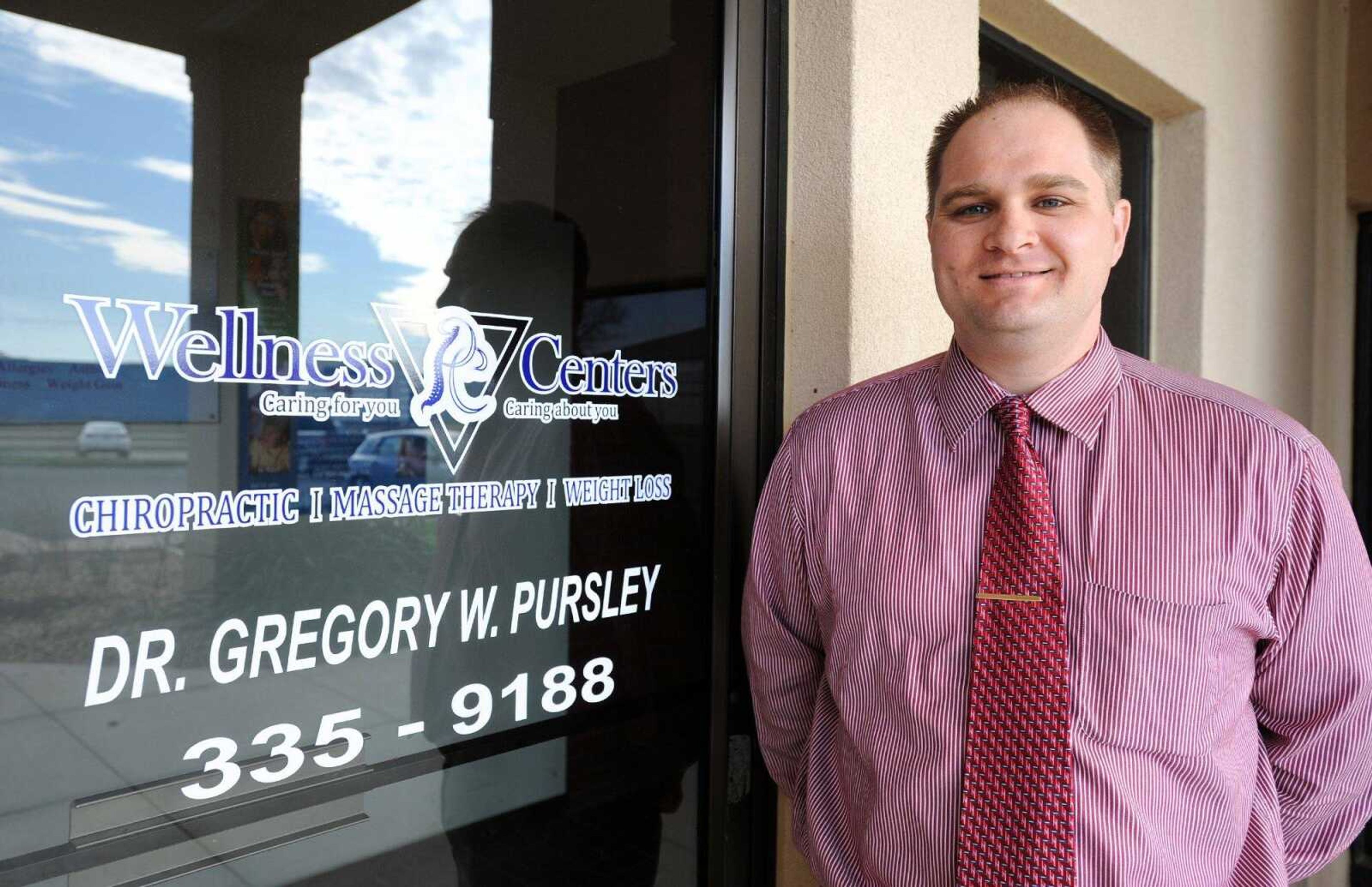 Dr. Gregory W. Pursley outside PC Wellness Centers in Cape Girardeau. (Laura Simon)