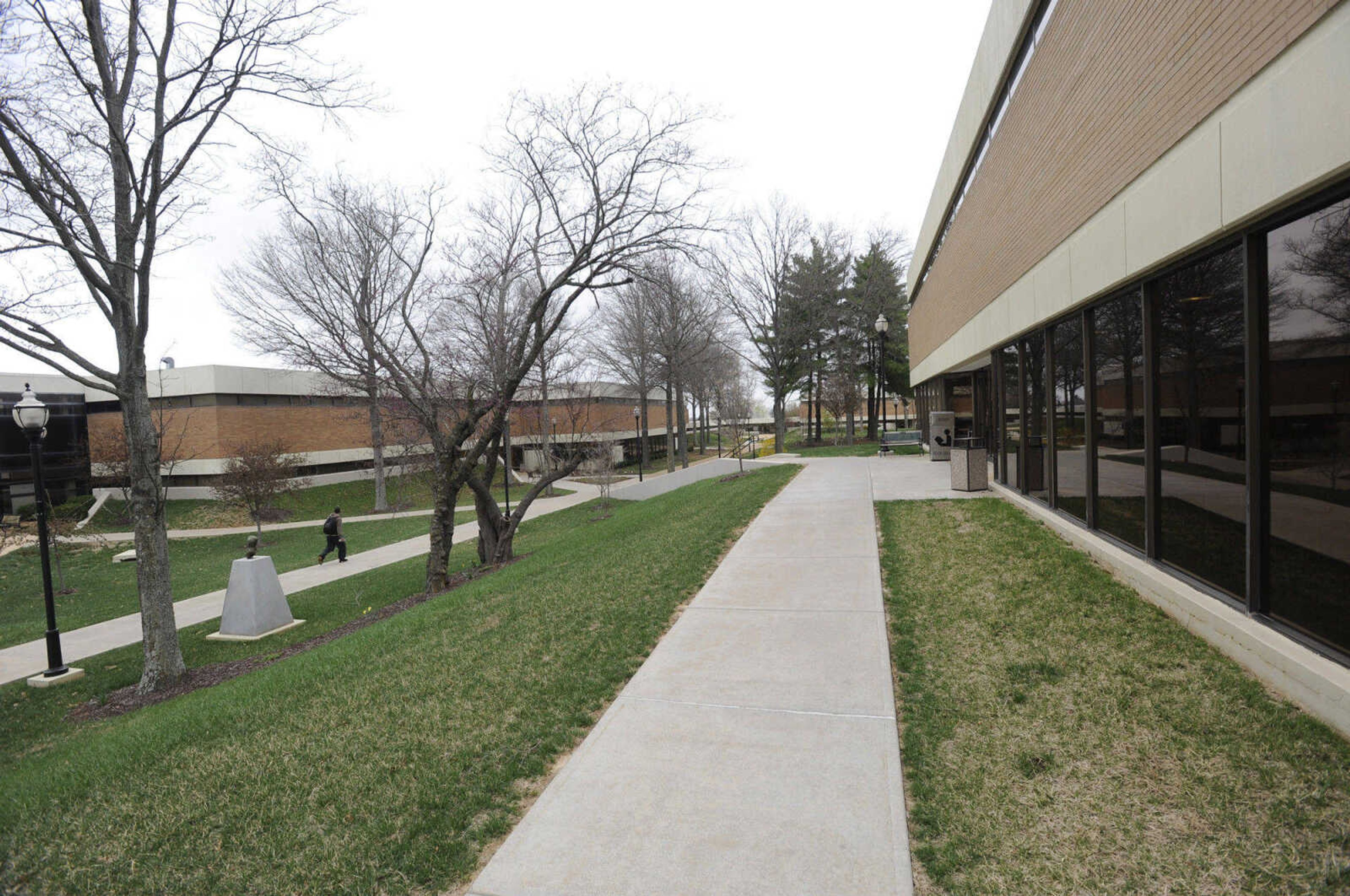 FRED LYNCH ~ flynch@semissourian.com
A view between the C.H. Cozean Library, right, and the Technology building at Mineral Area College in Park Hills, Mo.