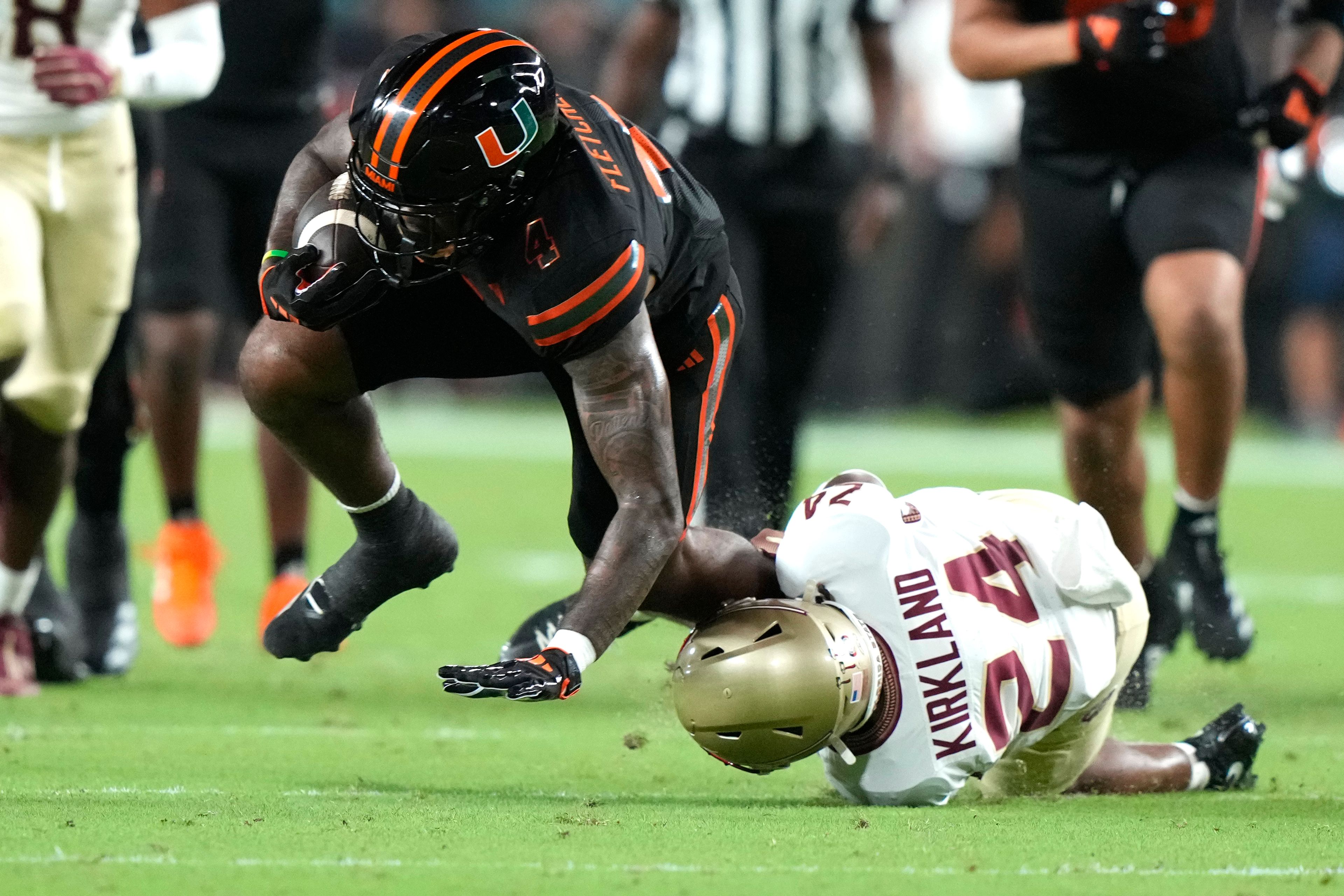 Miami's win over Florida State was particularly emotional for RB Mark Fletcher