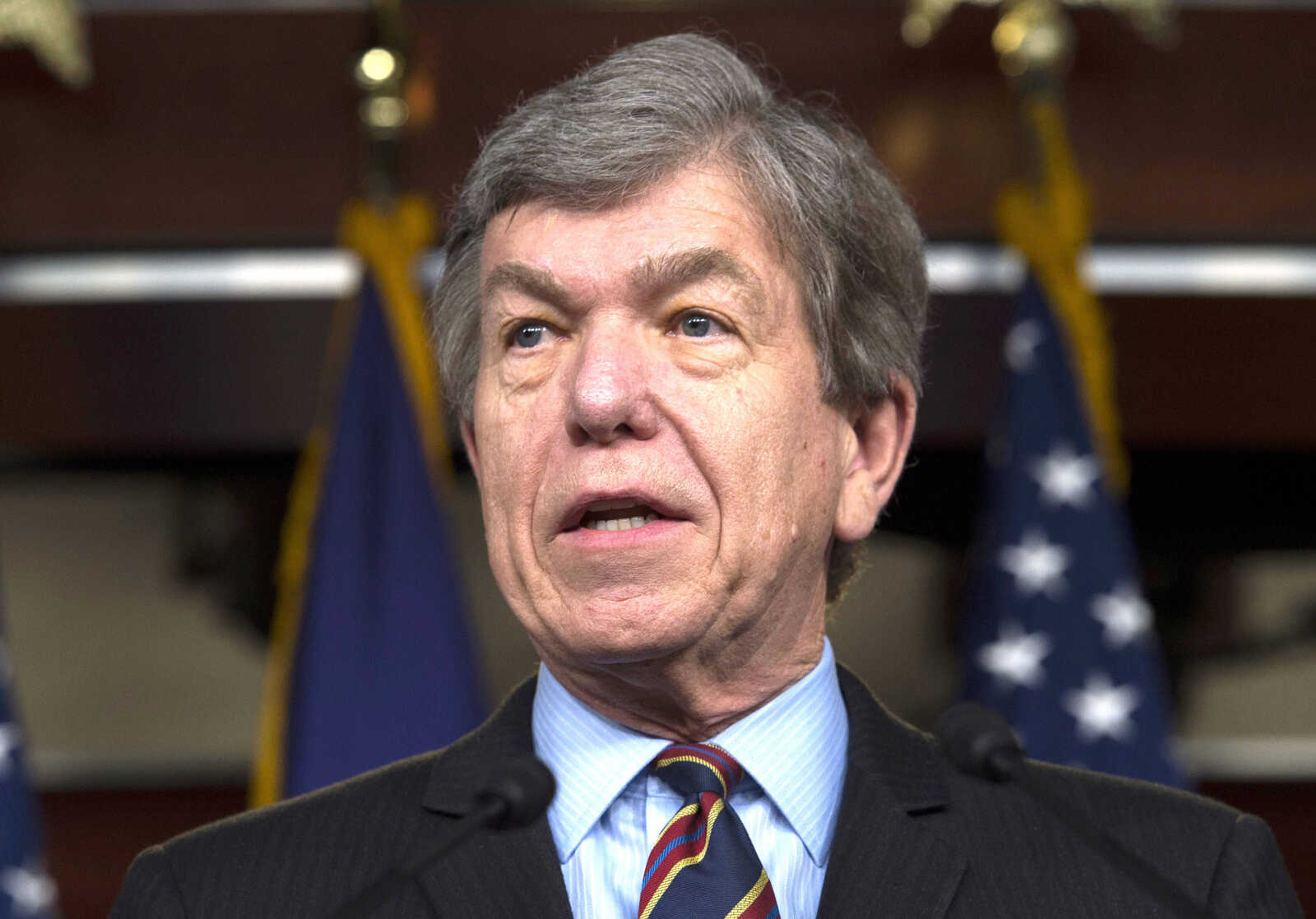 U.S. Sen. Roy Blunt, R-Mo. speaks during a news conference on Capitol Hill on Feb. 12, 2015, in Washington.