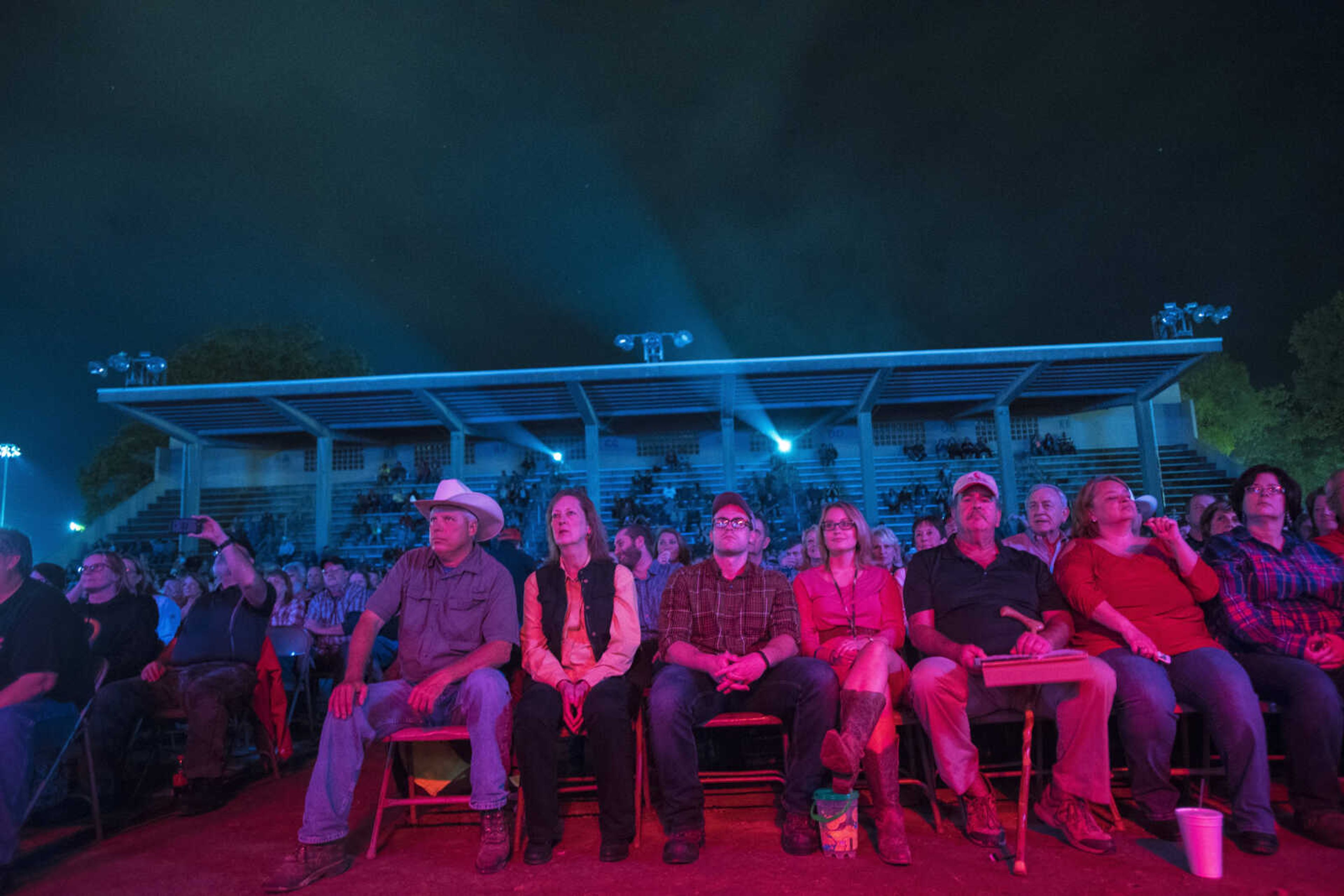 Fans listen as Charlie Daniels Band performs in the Arena Grandstand during the SEMO District Fair Wednesday, Sept. 13, 2017 at Arena Park in Cape Girardeau.