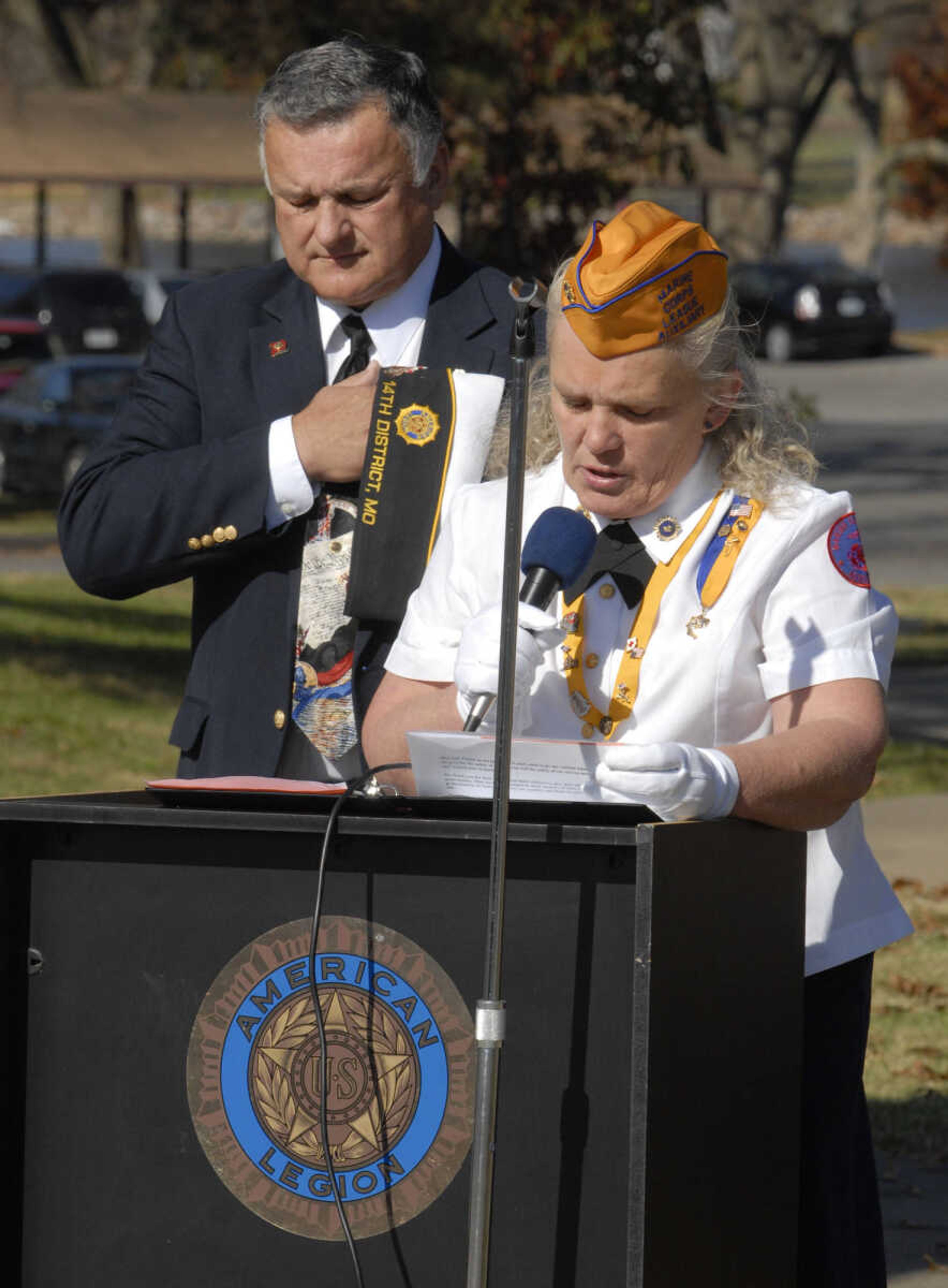 Invocation by Darlene MacCubbin, Marine Corps Leage Auxiliary.
Master of Ceremonies: Dennis Woeltje.