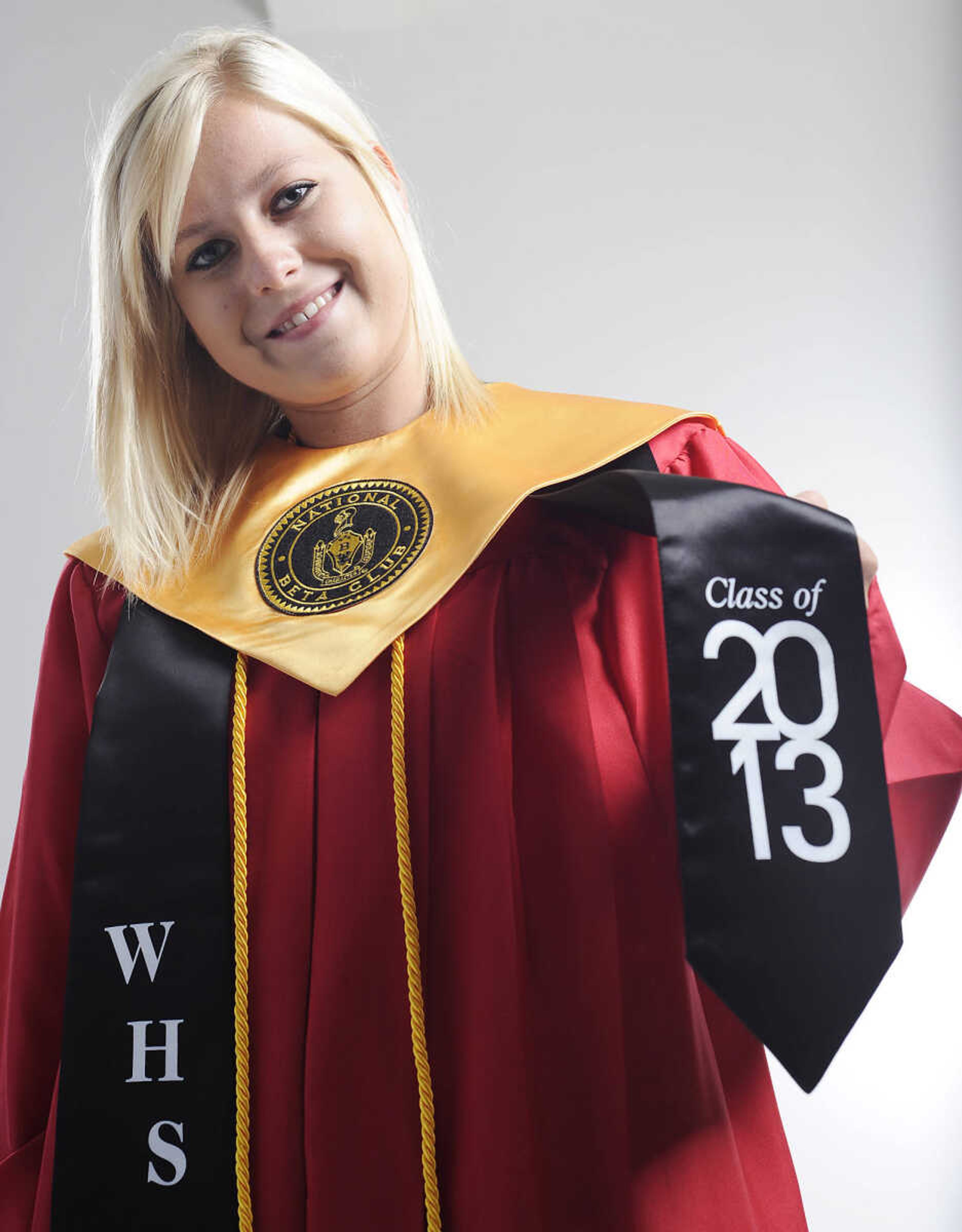 ADAM VOGLER ~ avogler@semissourian.com
Woodland High School 2013 Valedictorian - Cassidy Sawyer