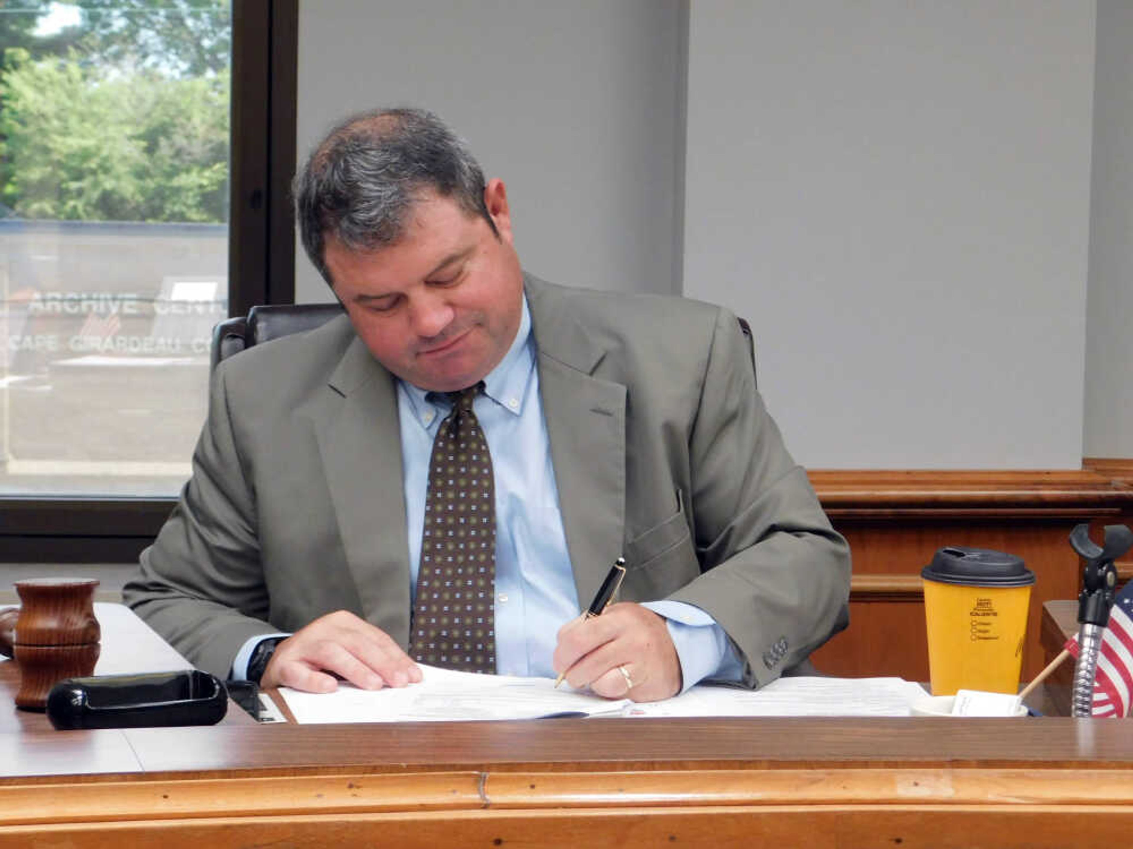 Cape Girardeau County Presiding Commissioner Clint Tracy and his fellow commissioners received and presented numerous reports during their Monday, Sept. 9, regular meeting. They also approved additional payments toward the county's courthouse and jail construction projects.