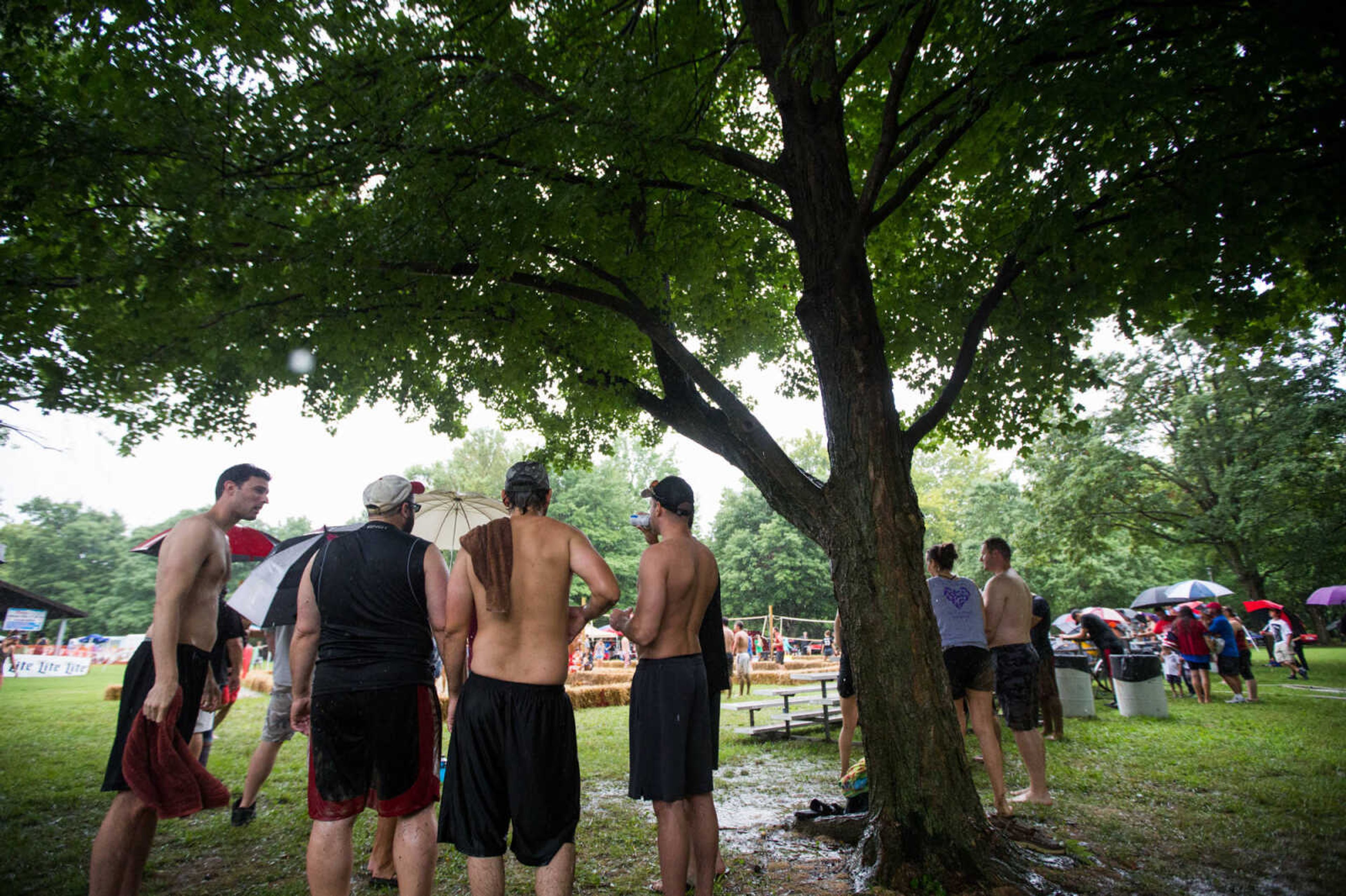 GLENN LANDBERG ~ glandberg@semissourian.com

Teams compete in the mud volleyball tournament during the Fourth of July celebration Monday, July 4, 2016 at Jackson City Park.