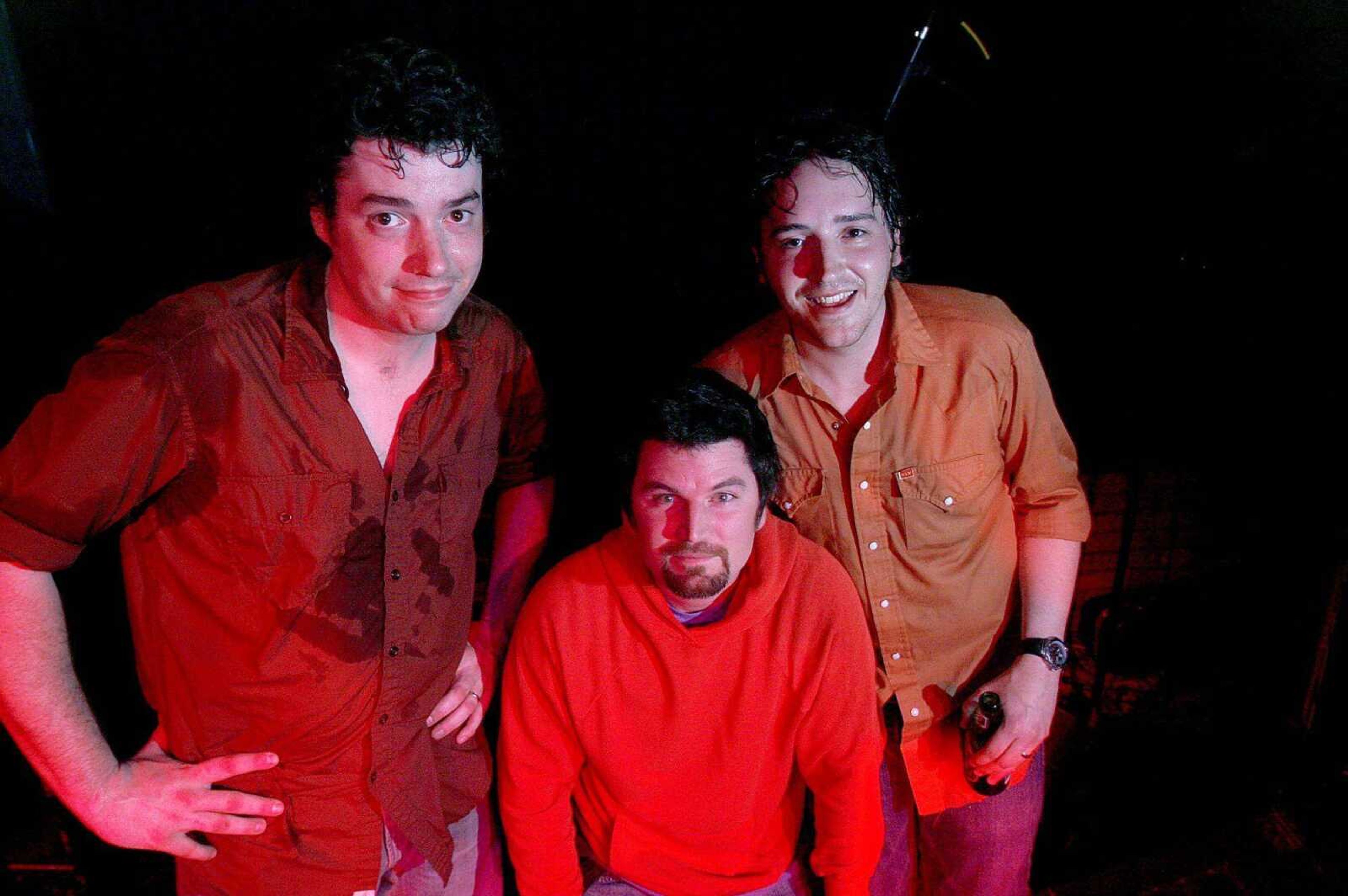 From left are Ben Grayson, Jeff Bell and Matt Sanders, three of the four members of Rockface Barband. Cecil Haley is not pictured. (Southeast Missourian file photo)