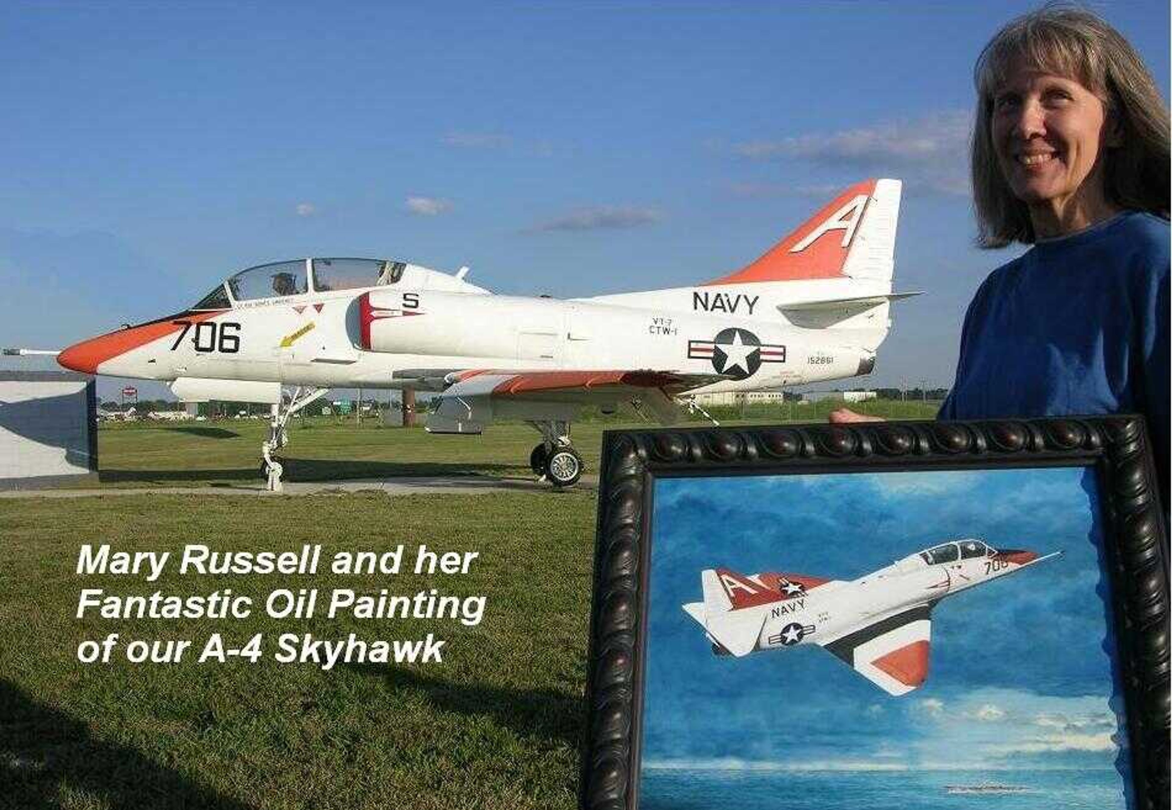 Cape Pilot's Club Raffle for an Original Oil Painting of our  Airport A-4 Skyhawk