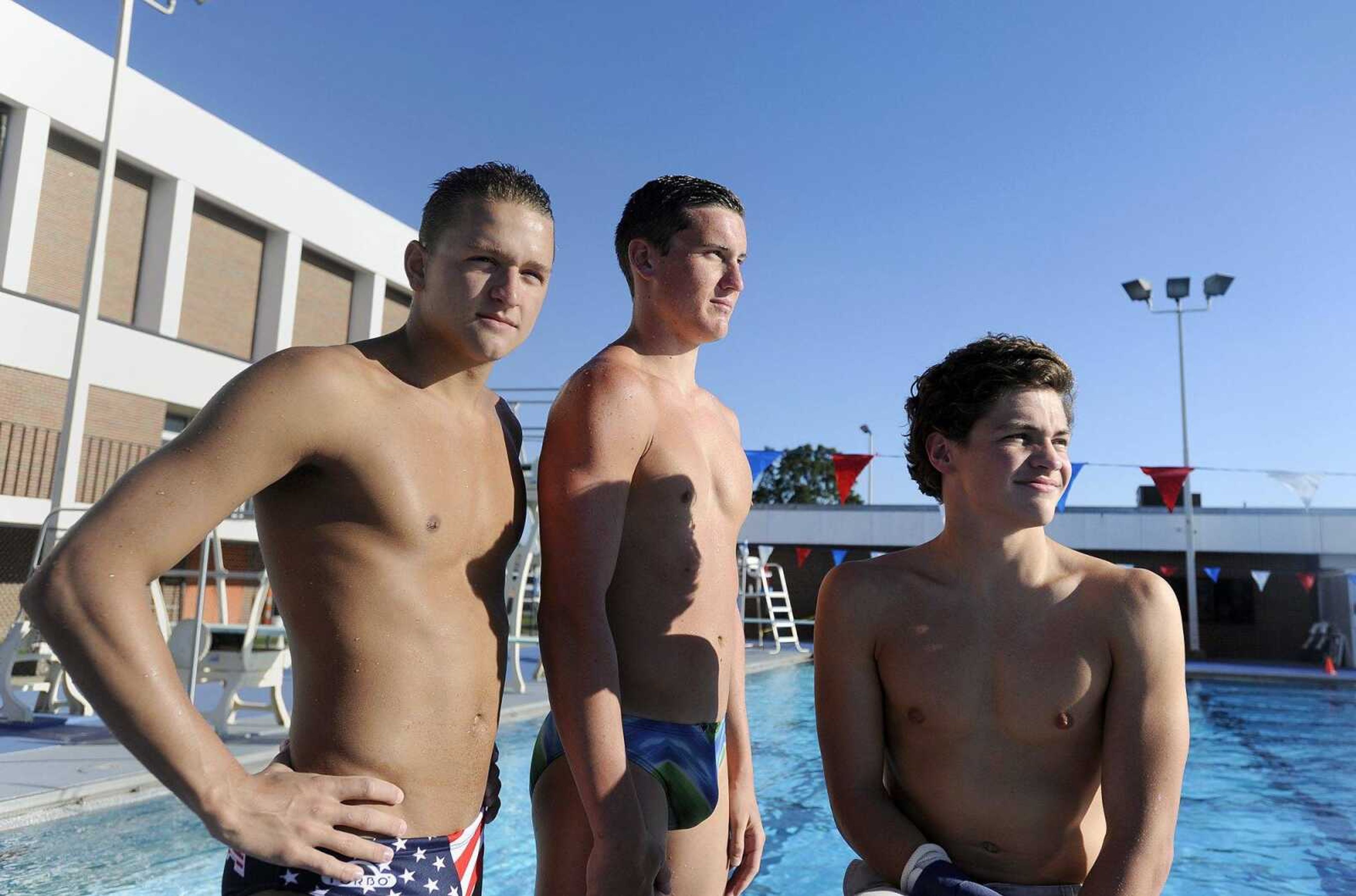 Cape Central's Brogan Davis, left, Reagan Ragsdale, center, and Sam Hahs pose for a photo.