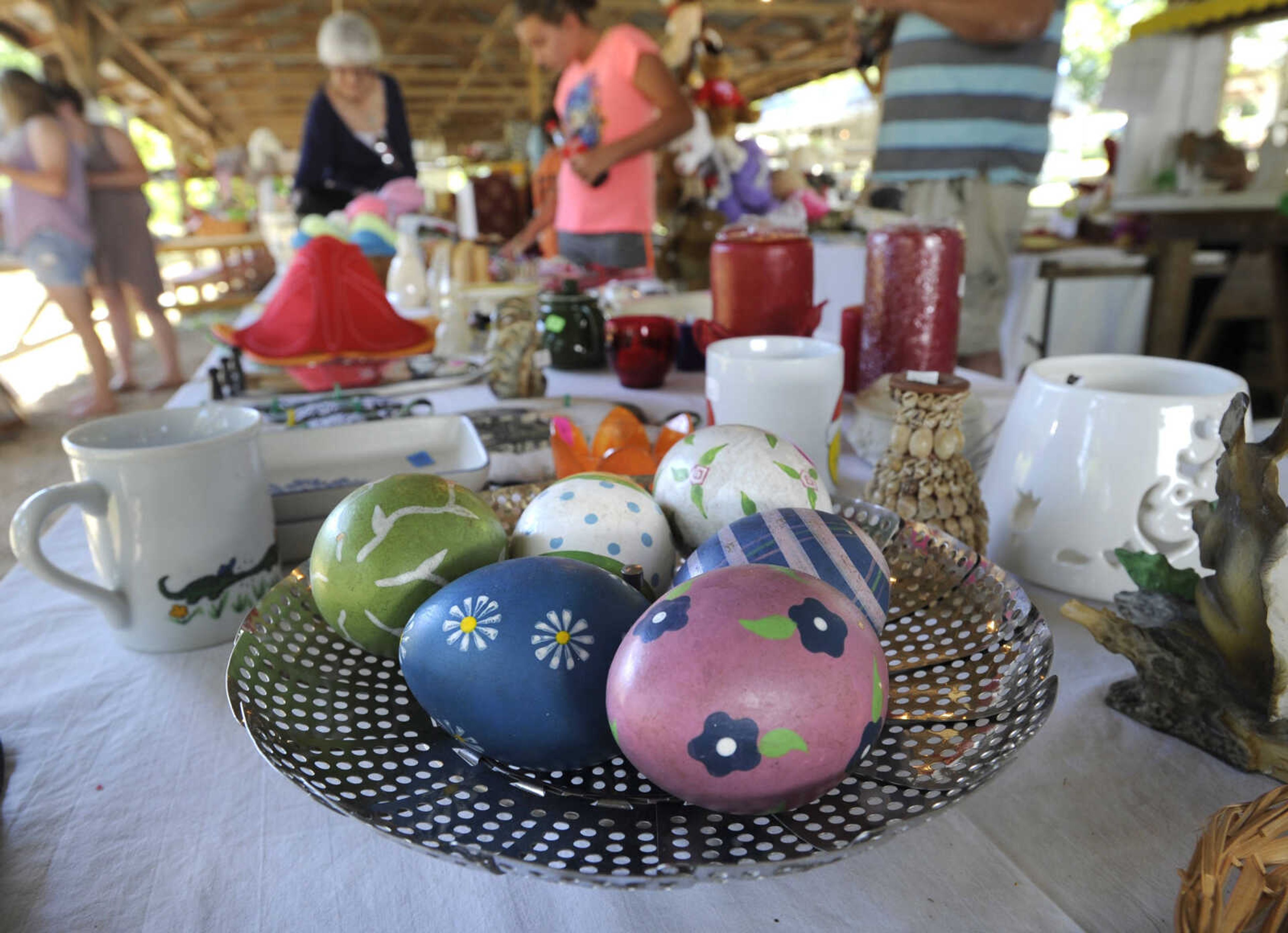 FRED LYNCH ~ flynch@semissourian.com
Ukranian Easter eggs are offered for sale at the Country Shoppe on Saturday, July 29, 2017 at the St. John's Church Picnic in Leopold, Missouri.