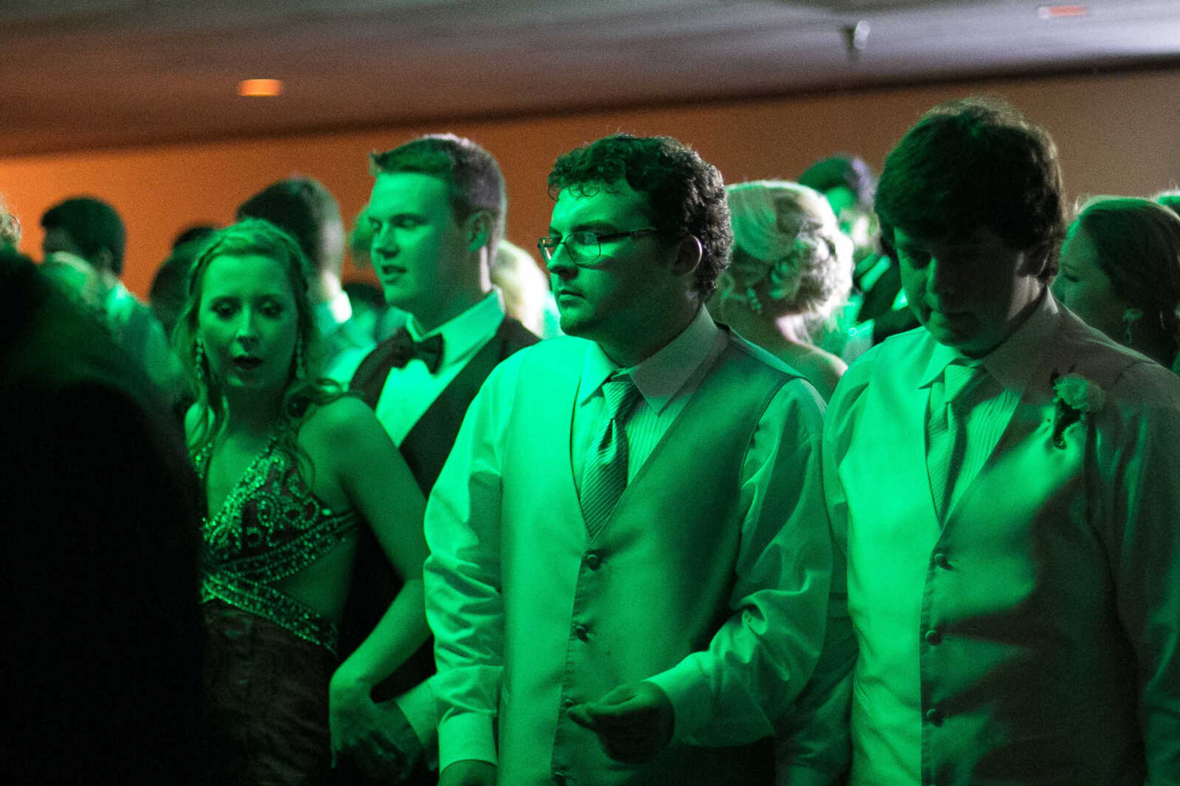 GLENN LANDBERG ~ glandberg@semissourian.com

Students take to the dance floor during the Saxony Lutheran High School's "Classique Magnifique" prom, Saturday, April 23, 2016, at the Cape Girardeau Elks Lodge.