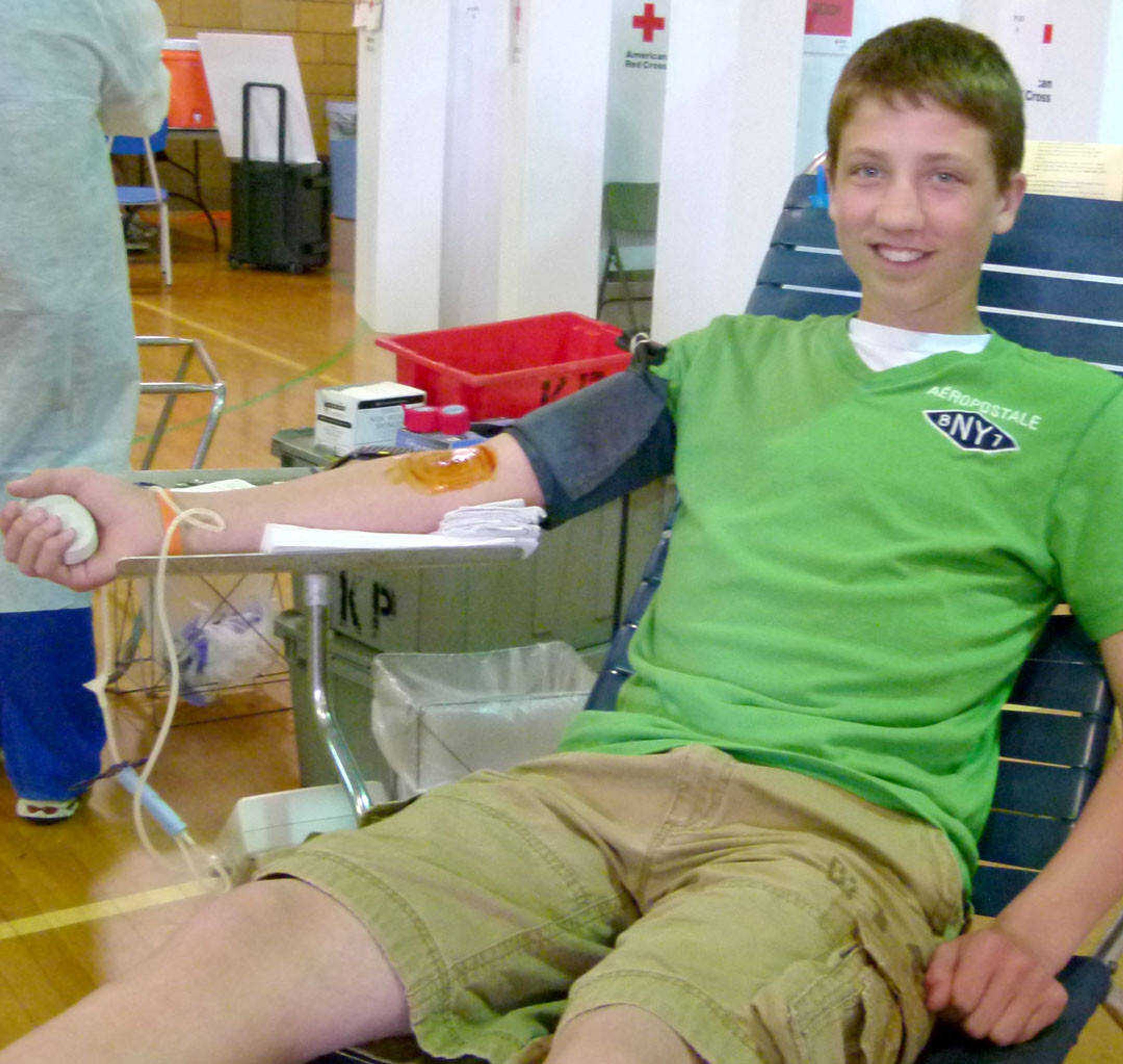 Student Kyle Thieret was a first-time donor.