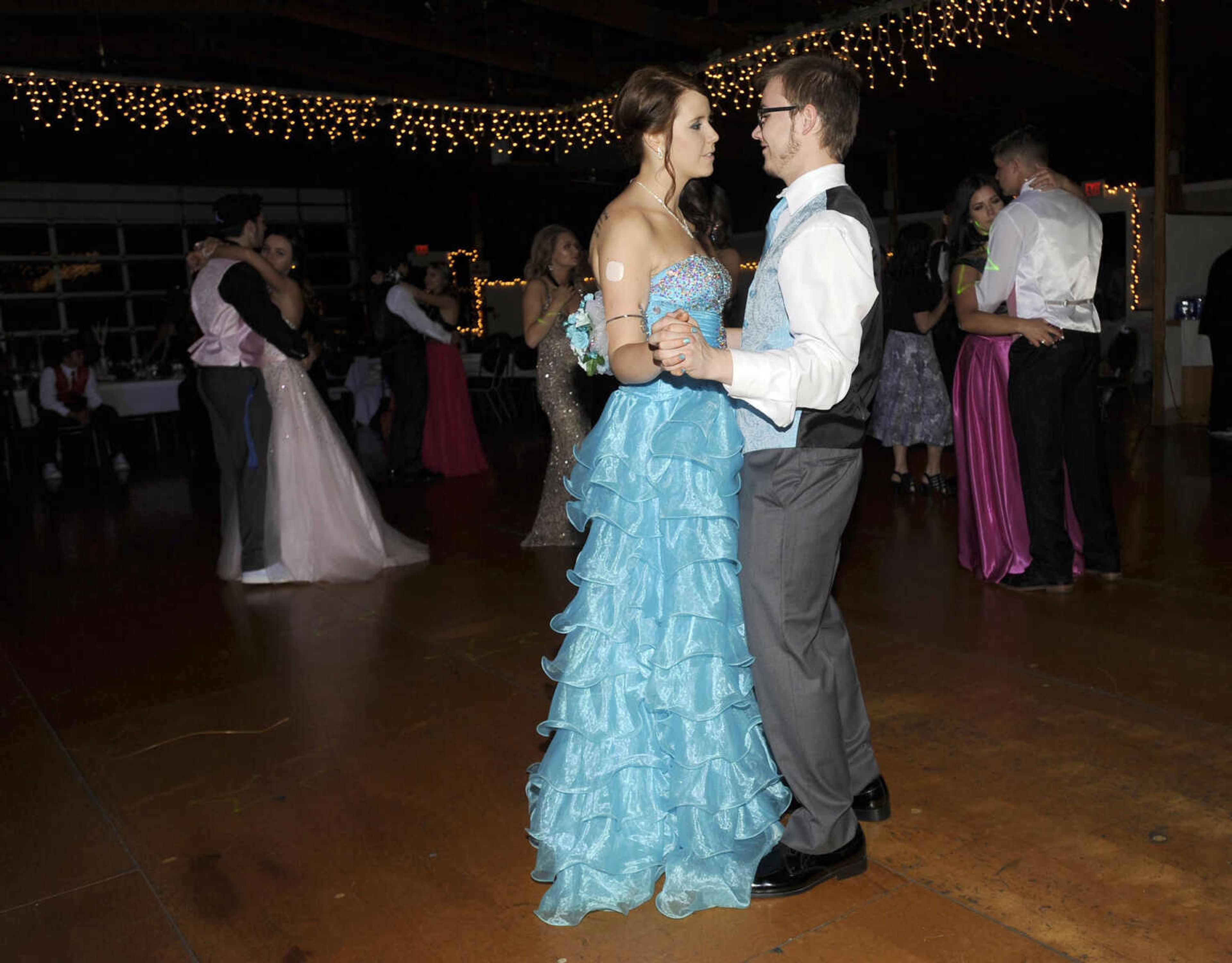 FRED LYNCH ~ flynch@semissourian.com
Scott City High School students dance at their prom Saturday, April 8, 2017 at Deerfield Lodge.