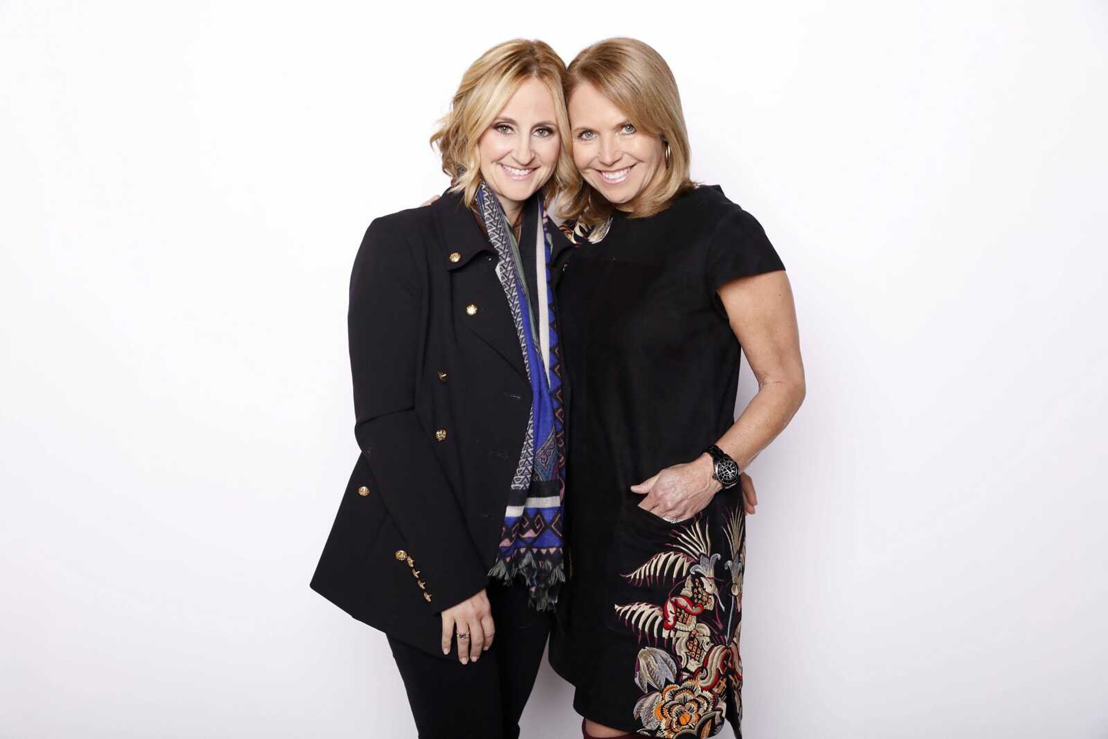 Filmmaker Stephanie Soechtig, left, and journalist Katie Couric pose for a portrait to promote the film "Under the Gun" at the Toyota Mirai Music Lodge during the Sundance Film Festival on Tuesday in Park City, Utah.