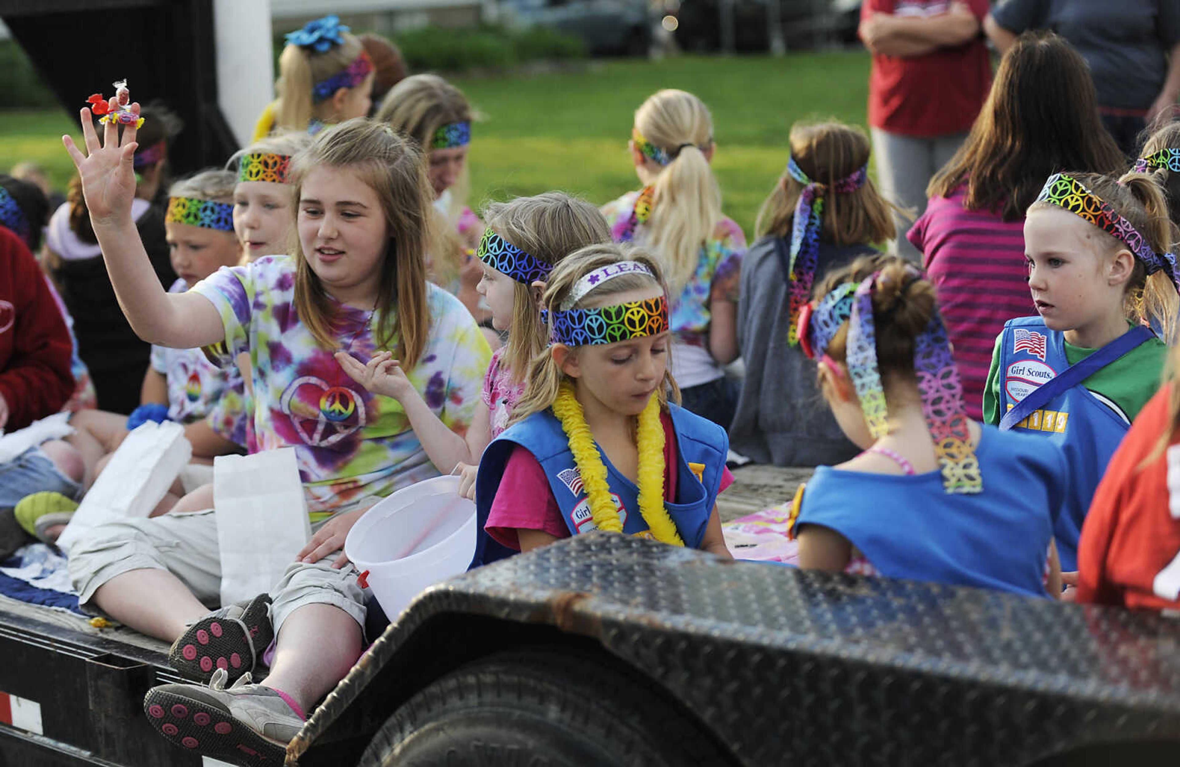 The Perryville Mayfest Parade Friday, May 10, in Perryville, Mo. This year's Mayfest theme is Peace, Love, Perryville Mayfest.