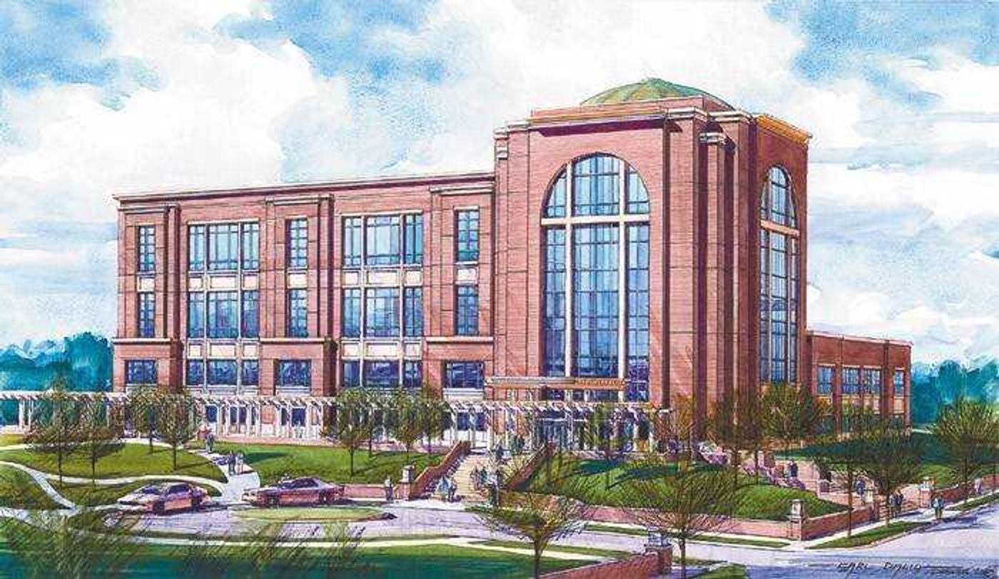 An artist's rendering of the new federal courthouse building to be constructed at 555 Independence in Cape Girardeau.