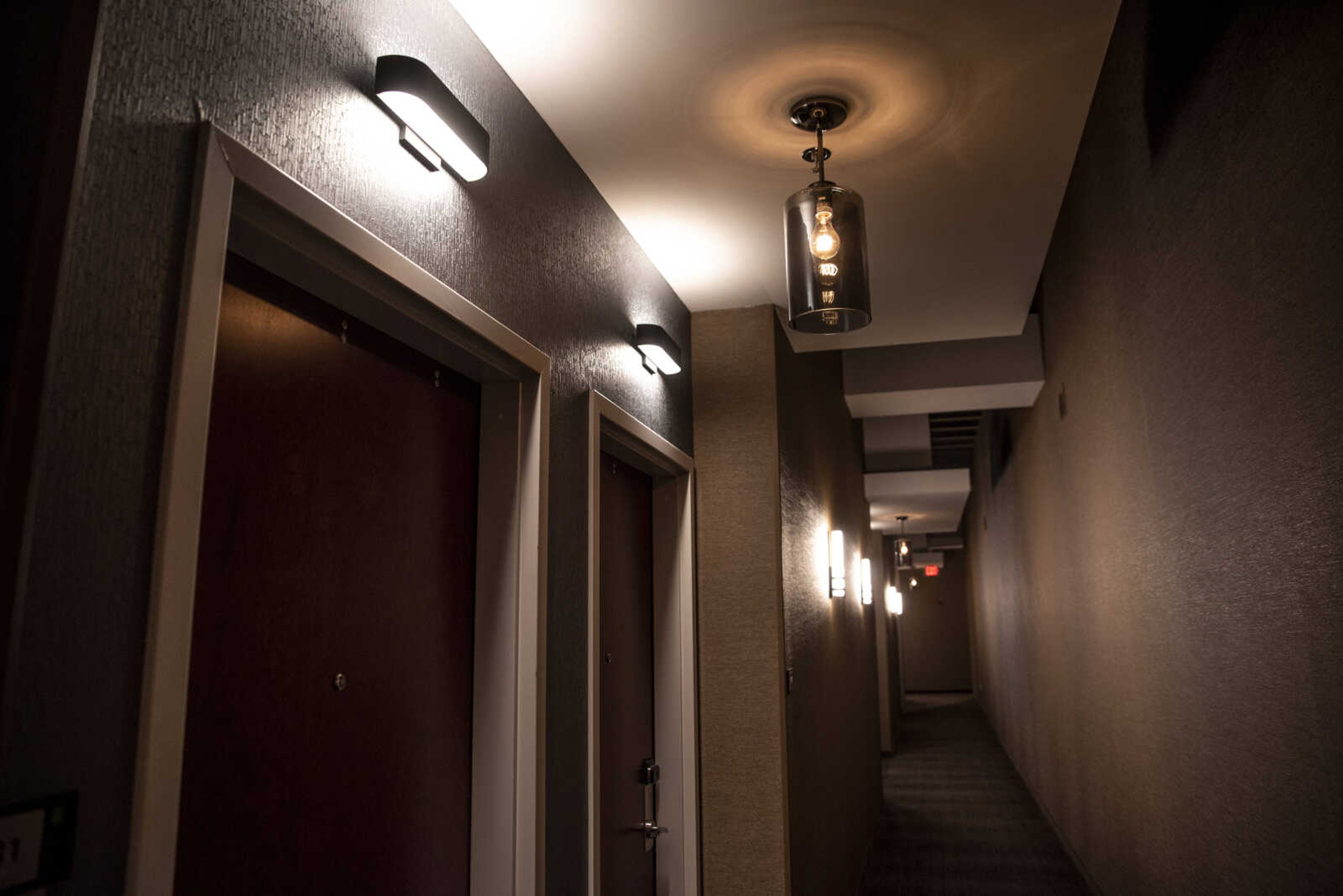 Guest rooms line the hallways of the new Courtyard by Marriott hotel in Downtown Cape Monday, Oct. 29, 2018, in Cape Girardeau.