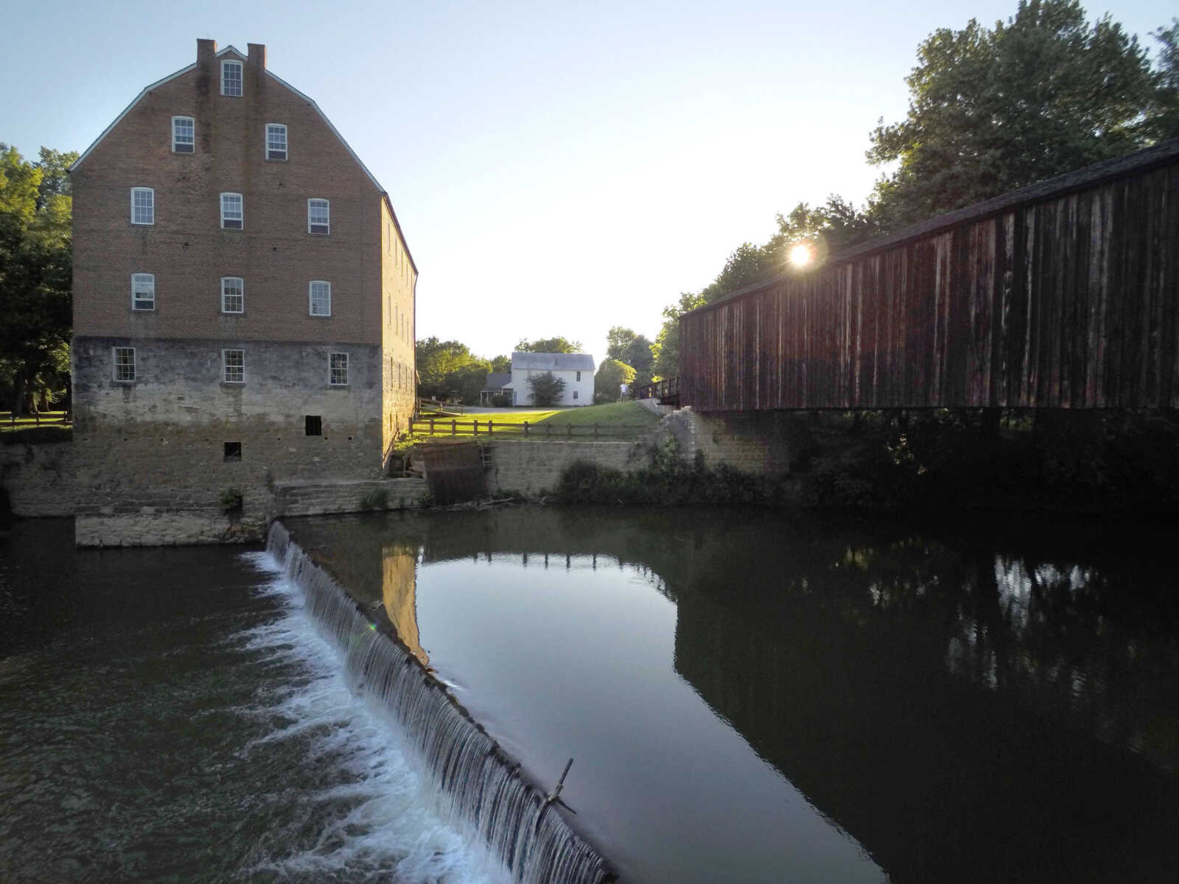 FRED LYNCH ~ flynch@semissourian.com
The Whitewater River flows beside the Bollinger Mill State Historic Site in this drone view July 8, 2018 in Burfordville.