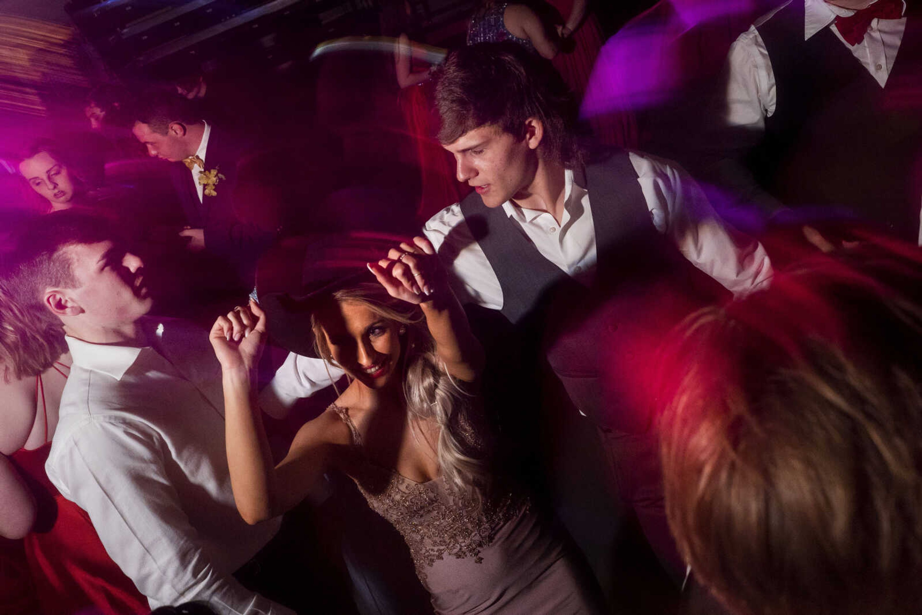 Students dance during prom Saturday, May 1, 2021 at Jackson High School.